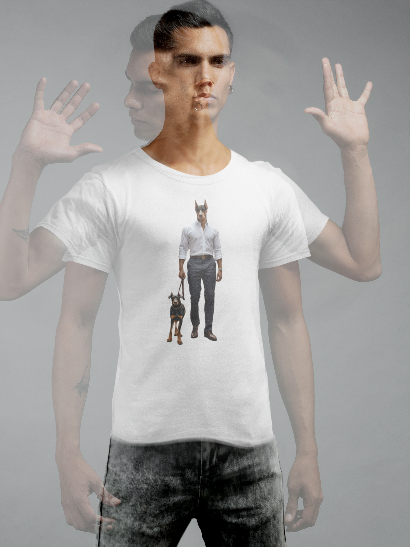 PINCHER- Camiseta Unisex de Algodón Ultrafino