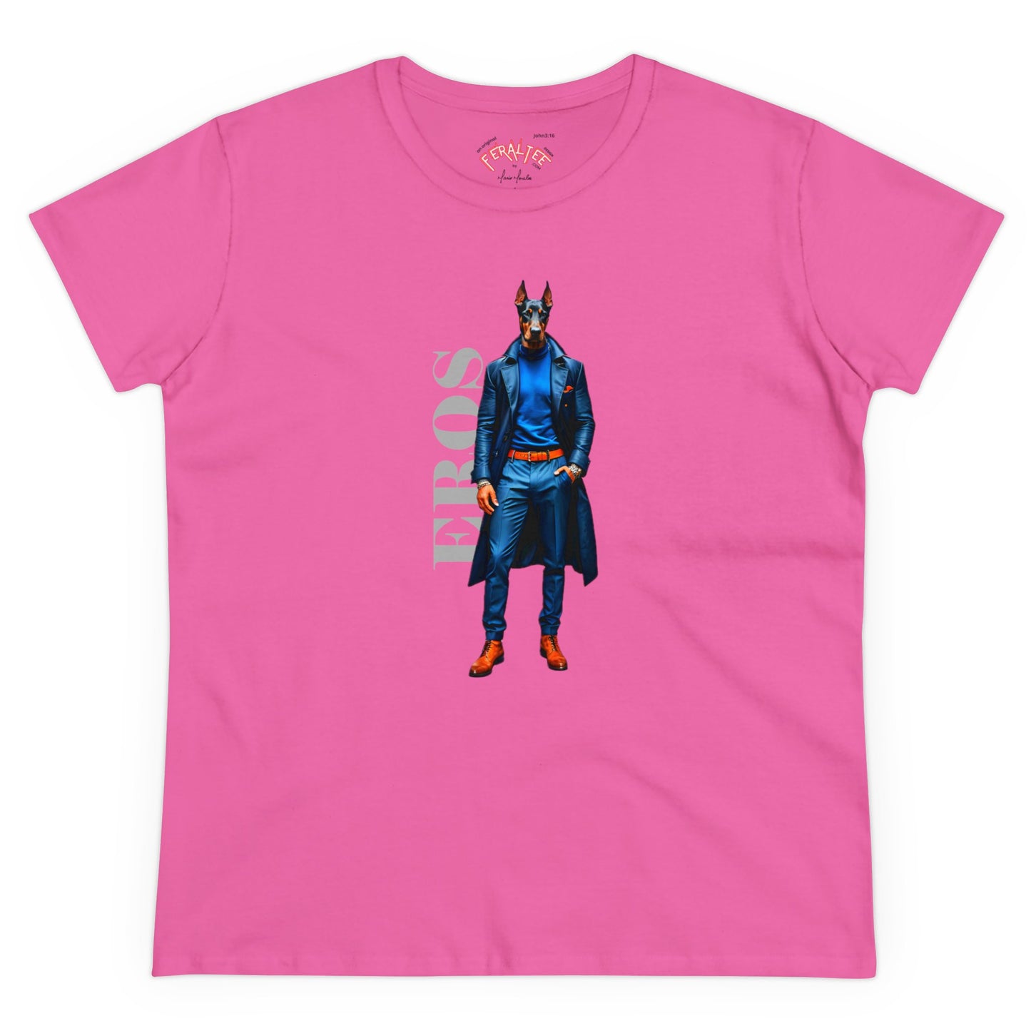 Camiseta de algodón de peso medio para mujer EROS