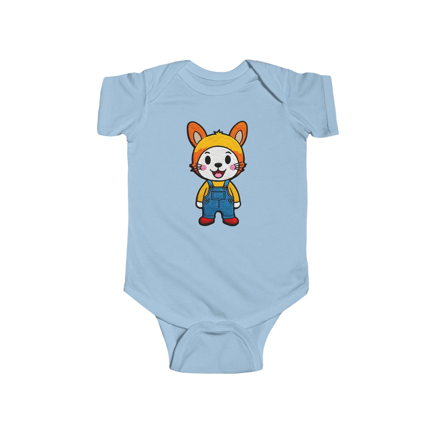 BUTTON Infant Fine Jersey Bodysuit NB: 0 - 24 mo