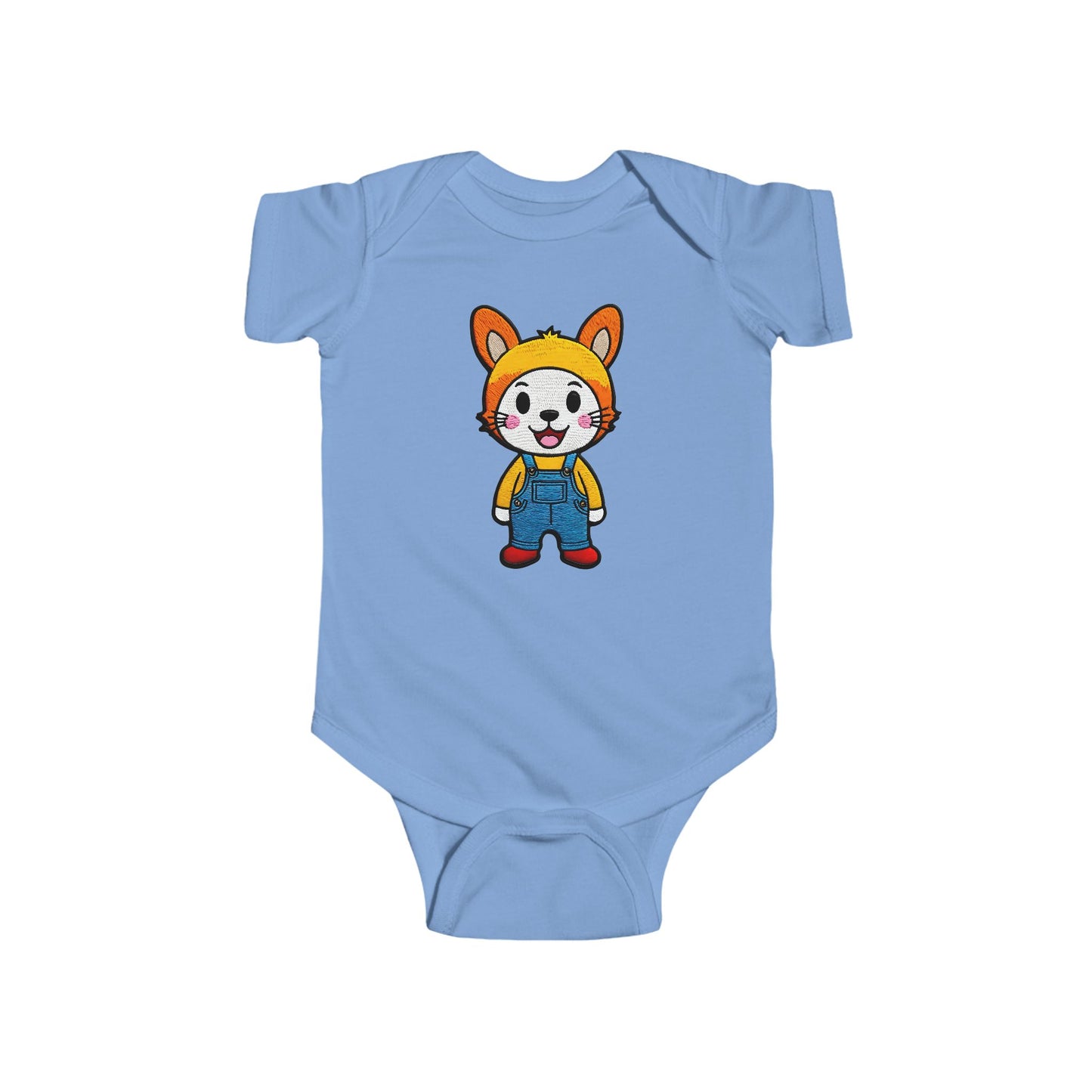 BUTTON Infant Fine Jersey Bodysuit NB: 0 - 24 mo
