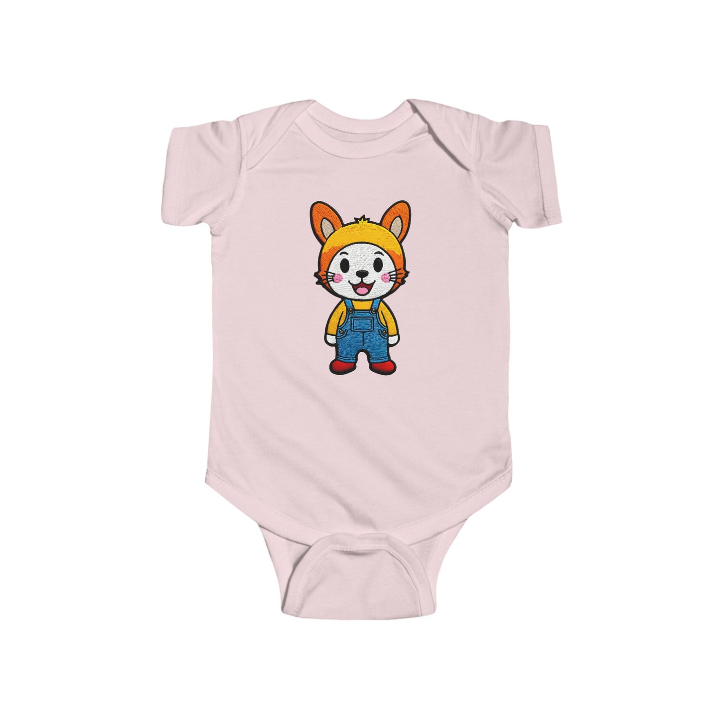 BUTTON Infant Fine Jersey Bodysuit NB: 0 - 24 mo