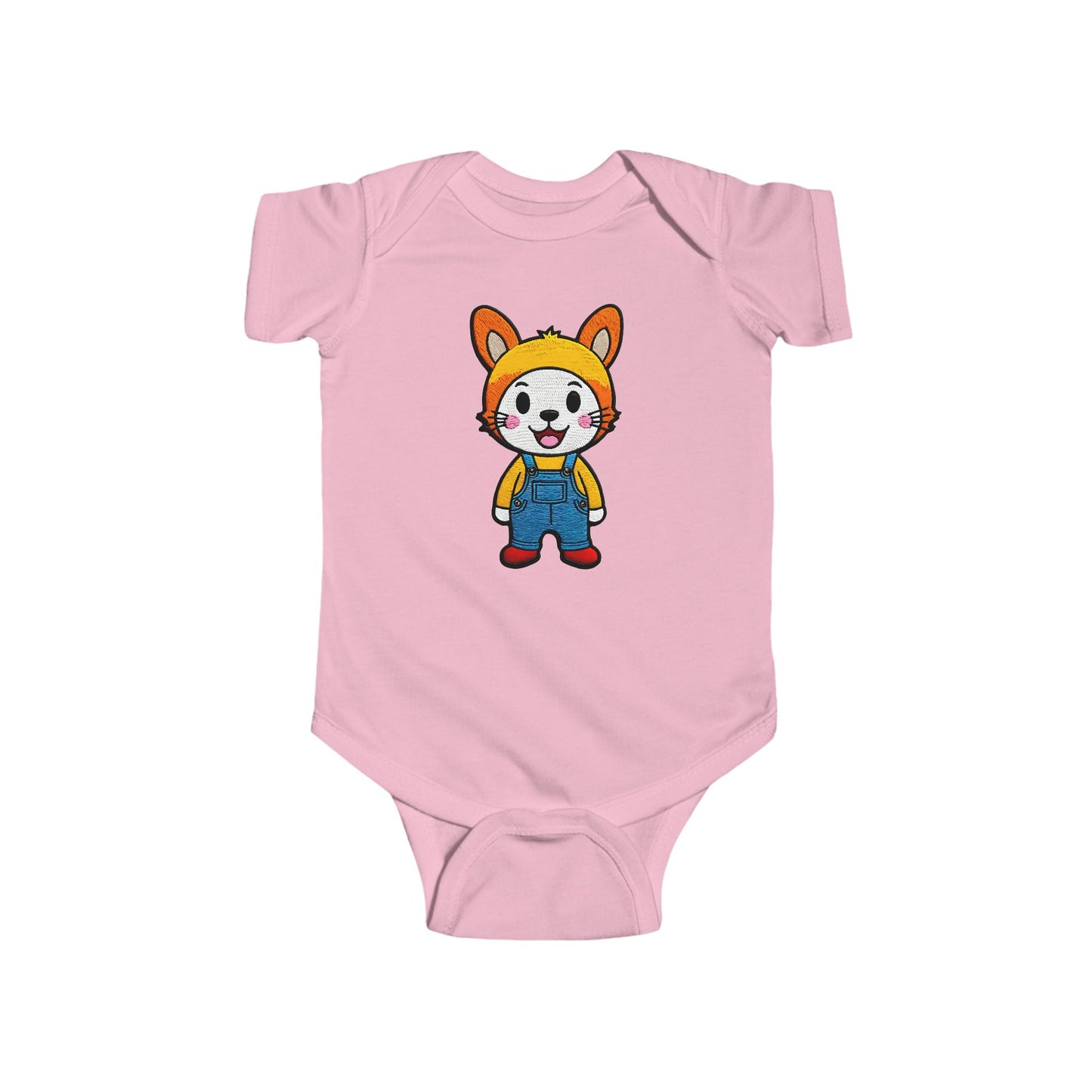 BUTTON Infant Fine Jersey Bodysuit NB: 0 - 24 mo