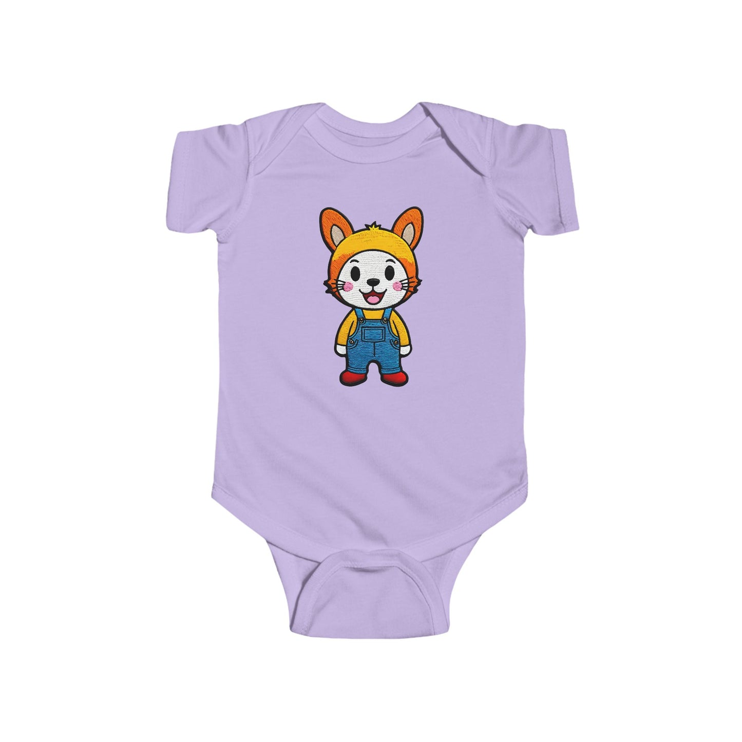 BUTTON Infant Fine Jersey Bodysuit NB: 0 - 24 mo