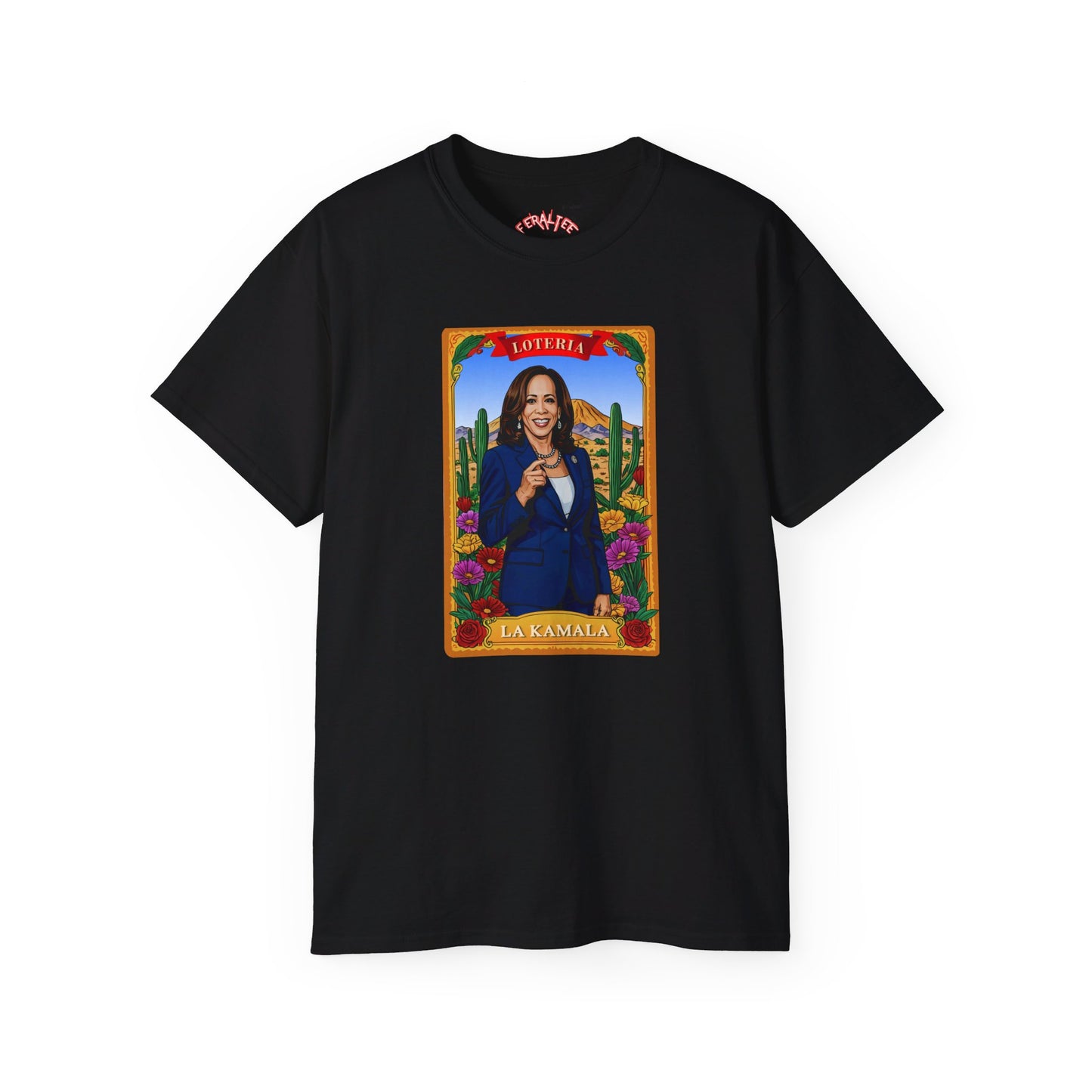 Camiseta unisex de algodón ultra fino con la tarjeta de lotería La KAMALA