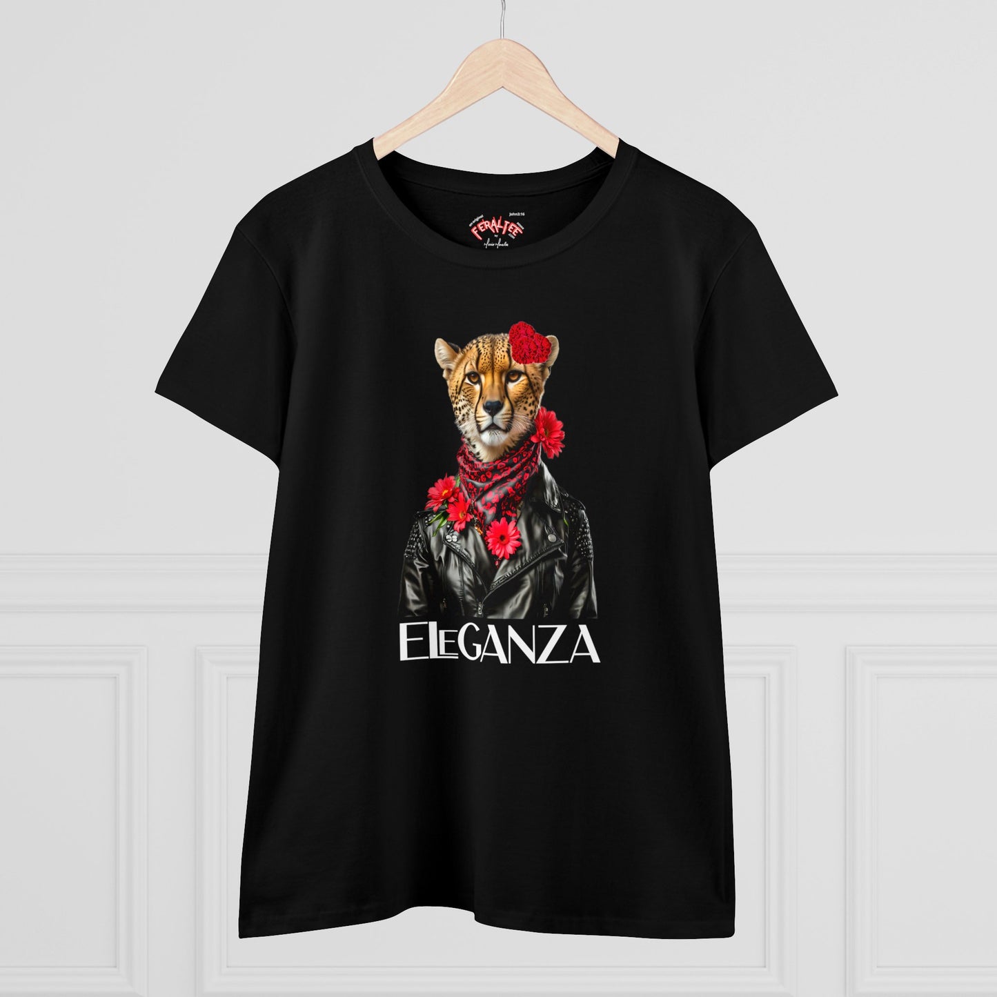 ELEGANZA Women's Midweight Cotton Tee