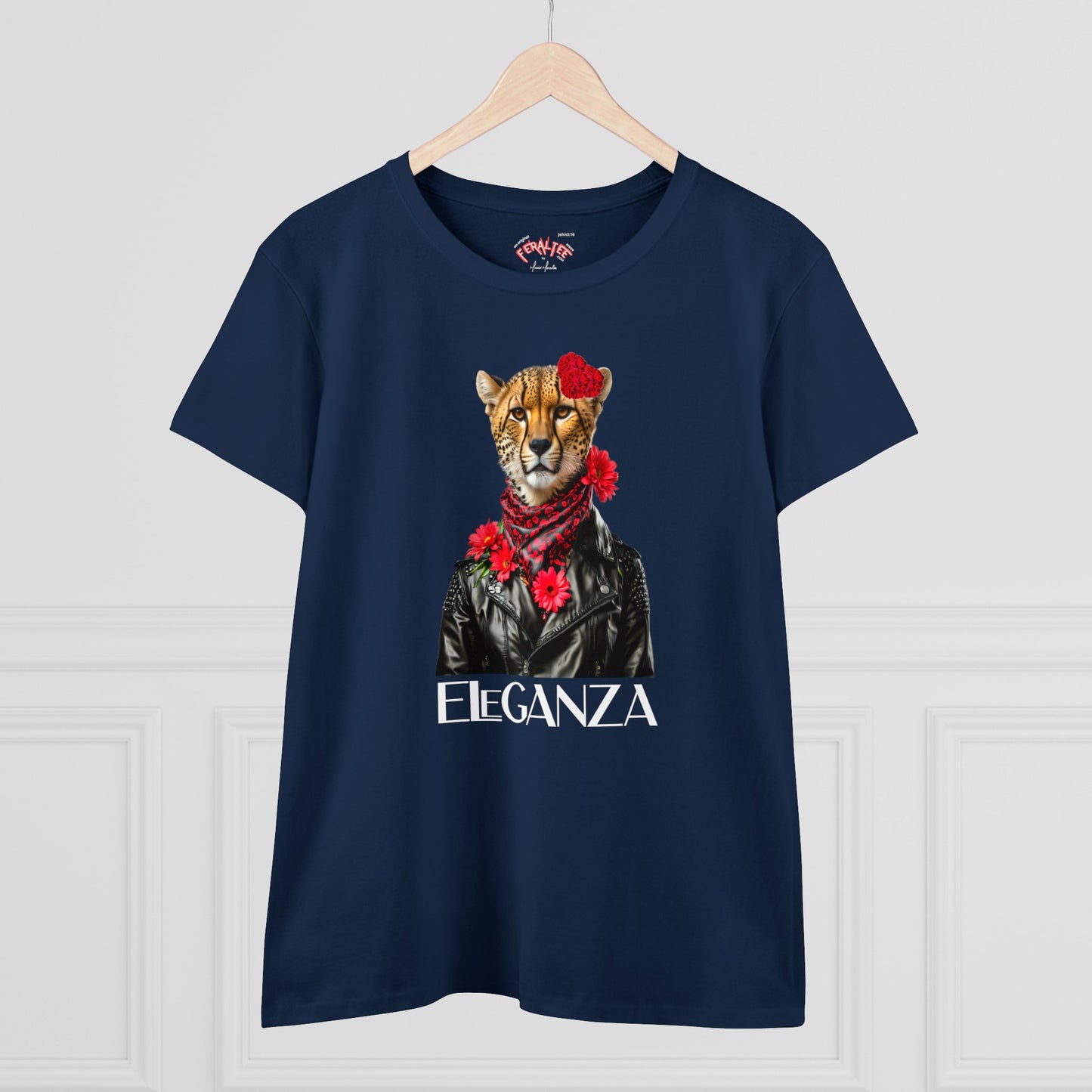 ELEGANZA Women's Midweight Cotton Tee