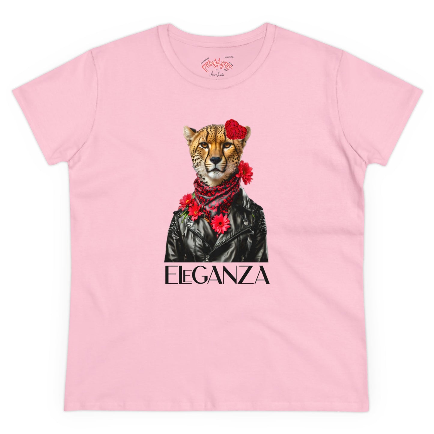 Camiseta de algodón de peso medio para mujer ELEGANZA 2