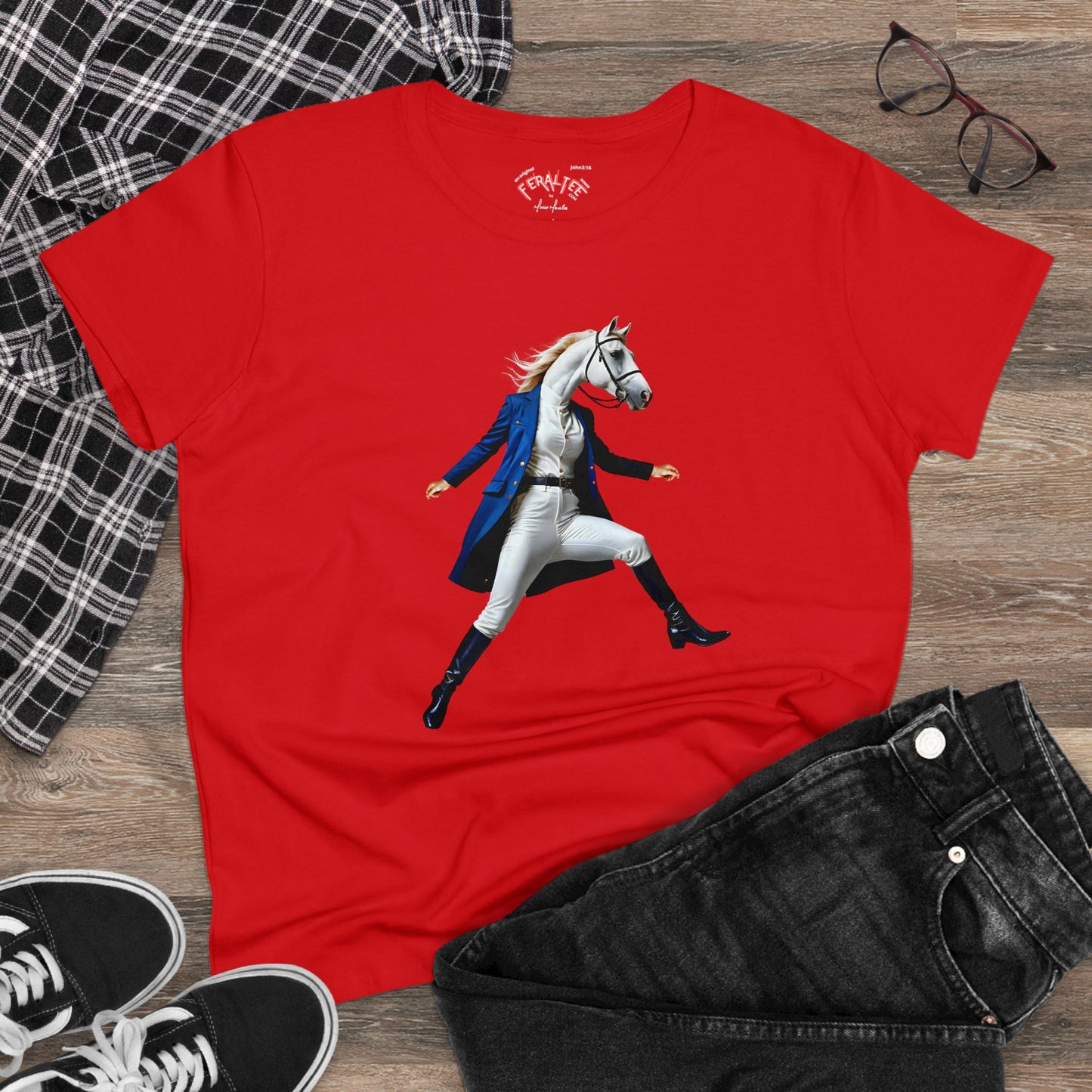 BELLE Women's Midweight Cotton Tee