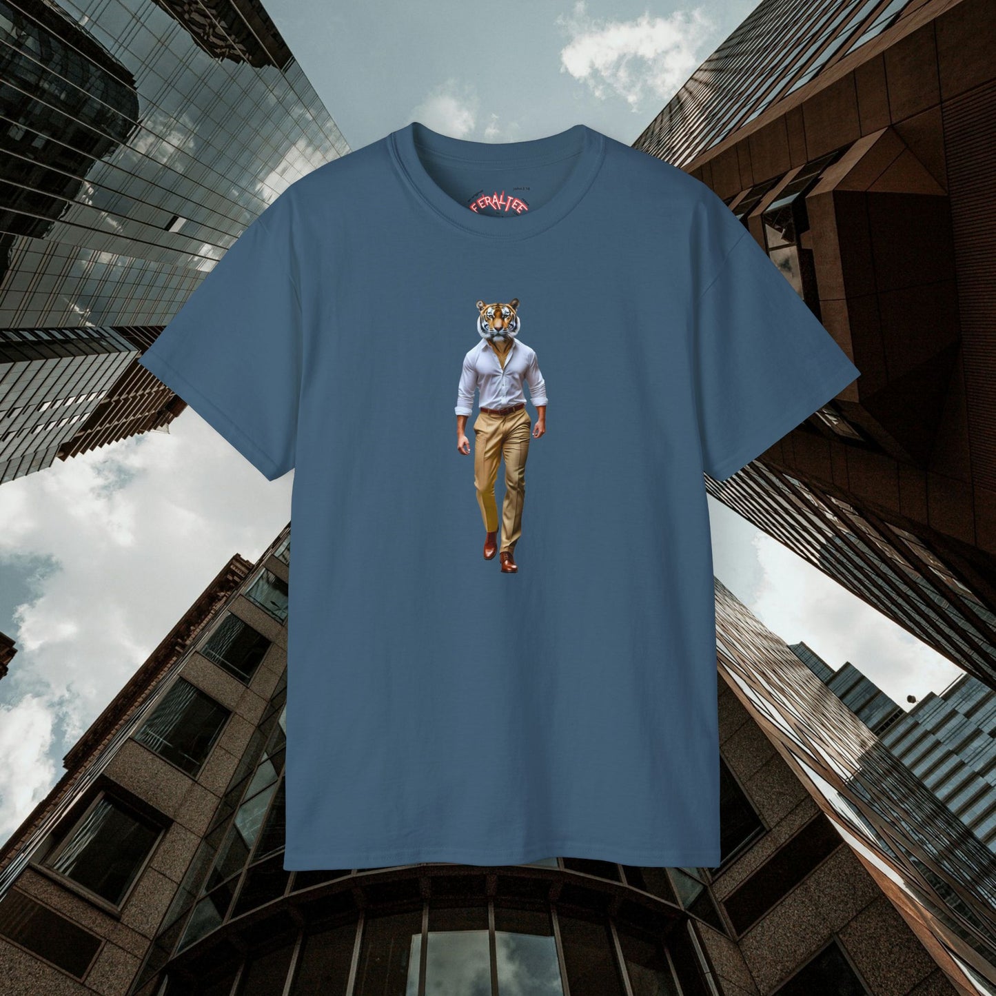 POUNCE- Camiseta Unisex de Algodón Ultrafino