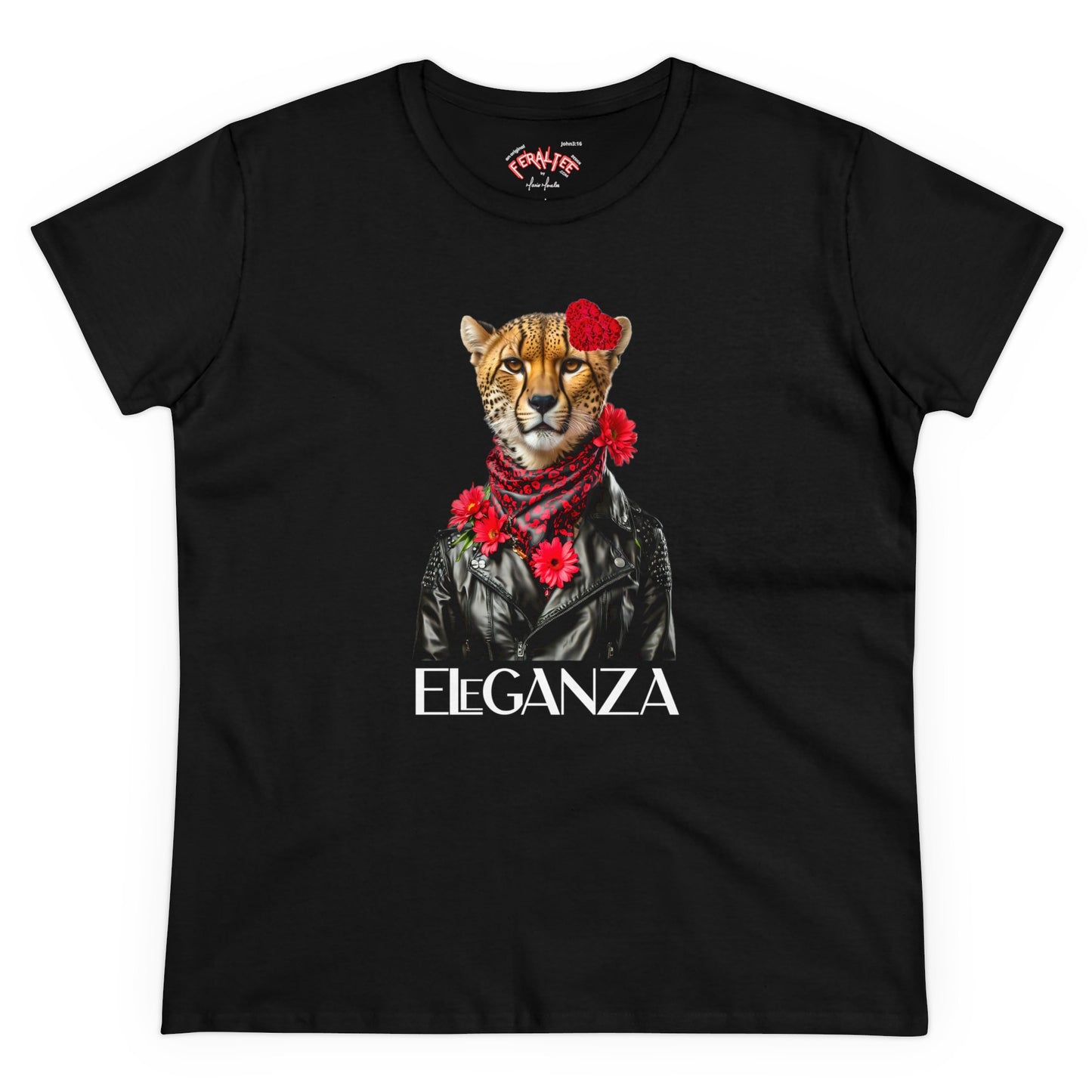 ELEGANZA Women's Midweight Cotton Tee