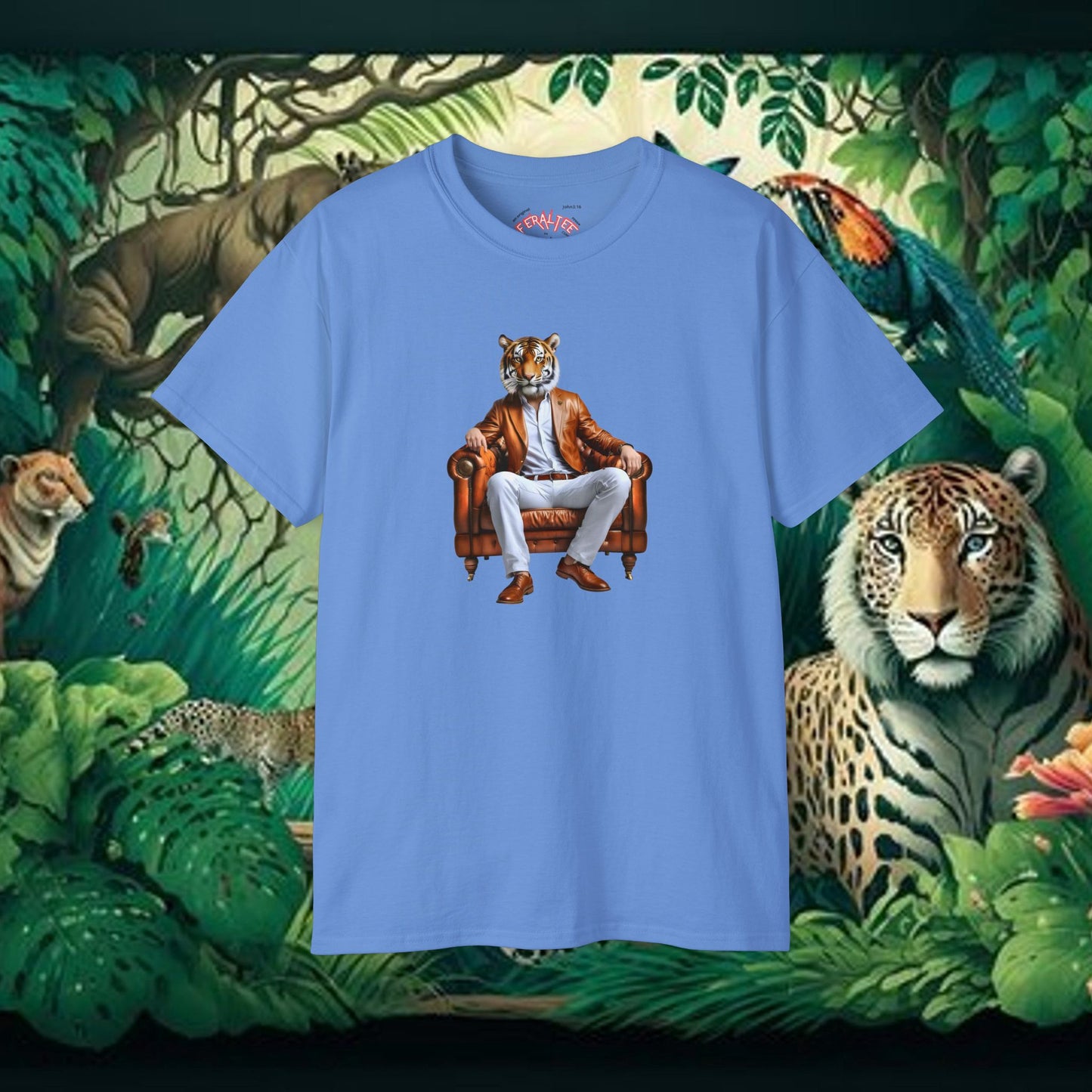 CROUCHING TIGER- Camiseta Unisex de Algodón Ultra Fino
