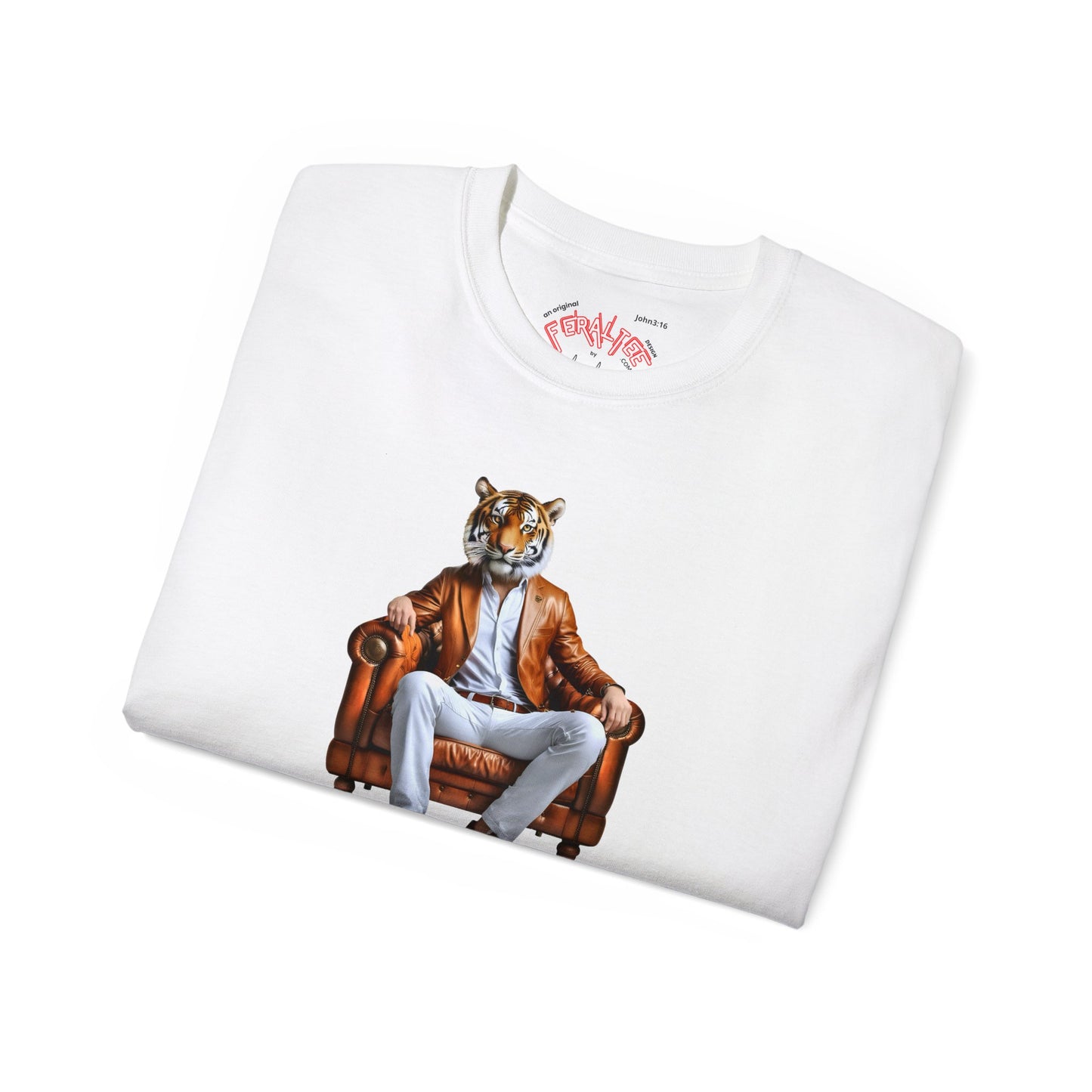 CROUCHING TIGER- Camiseta Unisex de Algodón Ultra Fino