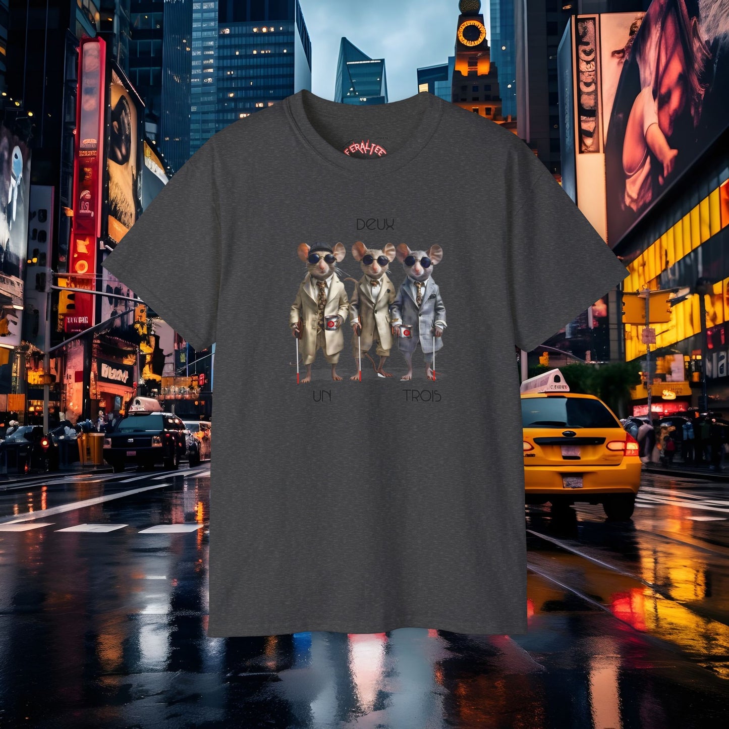 THREE BLIND MICE- Camiseta Unisex de Algodón Ultra Fino
