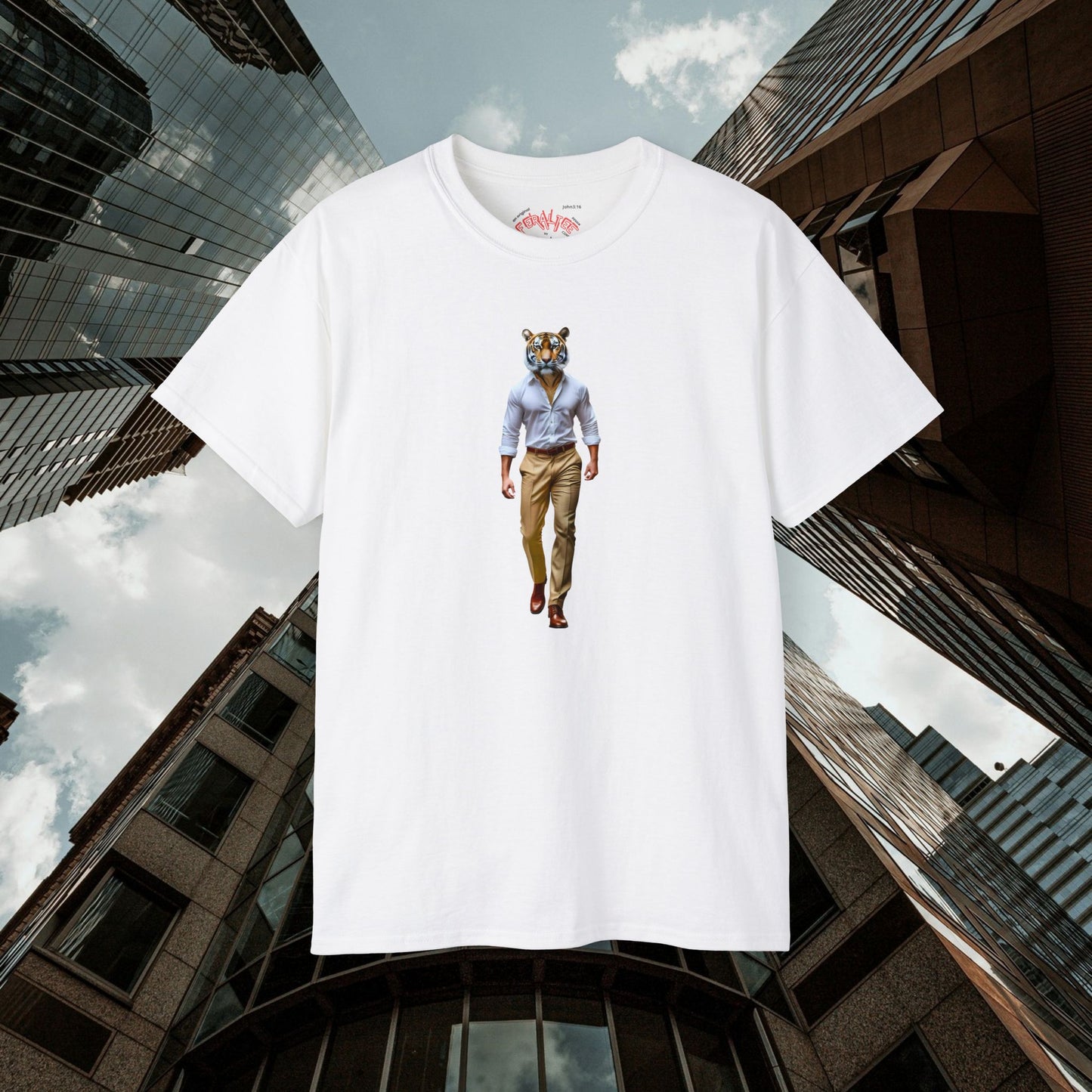 POUNCE- Camiseta Unisex de Algodón Ultrafino
