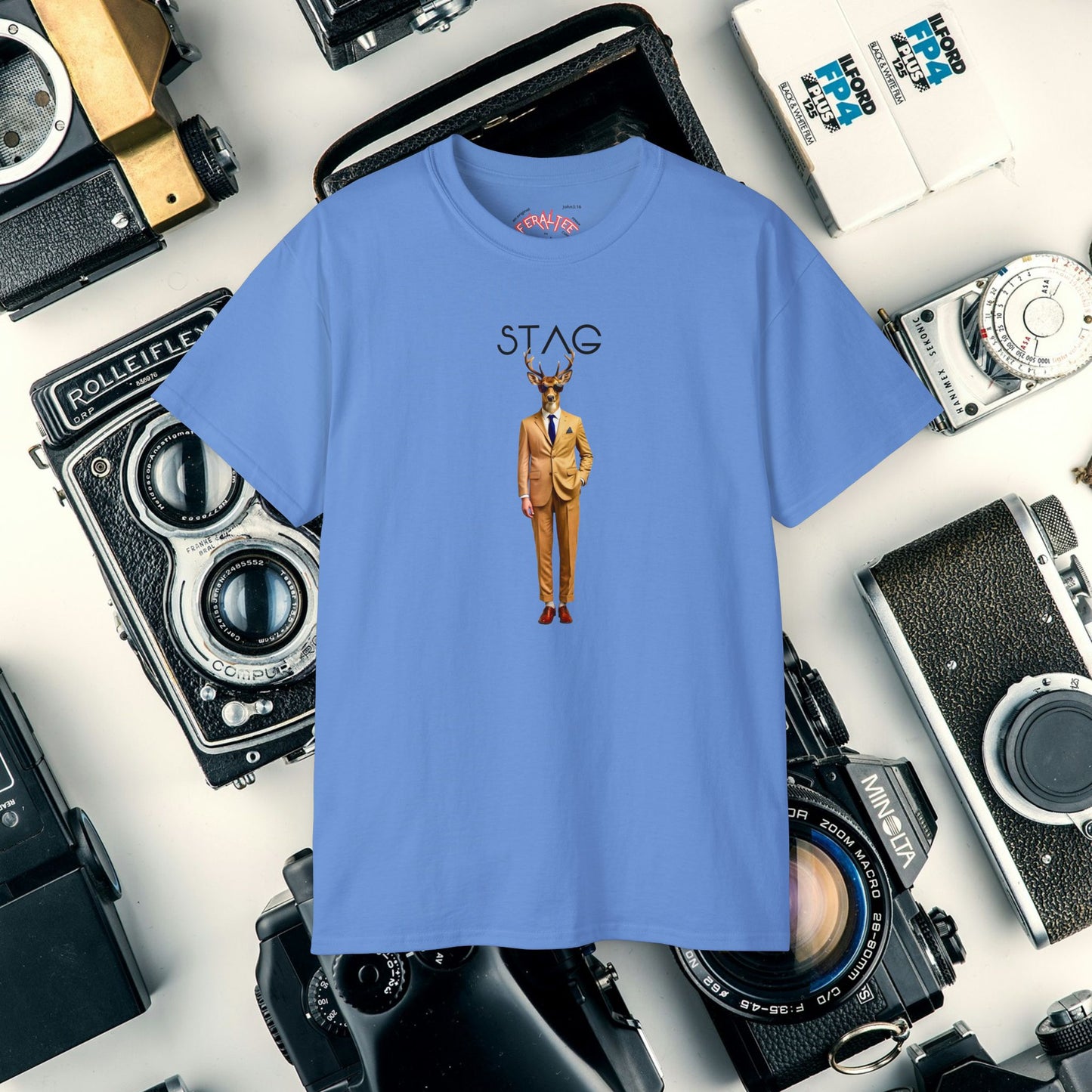 STAG -Camiseta Unisex de AlgodónUltra Fino