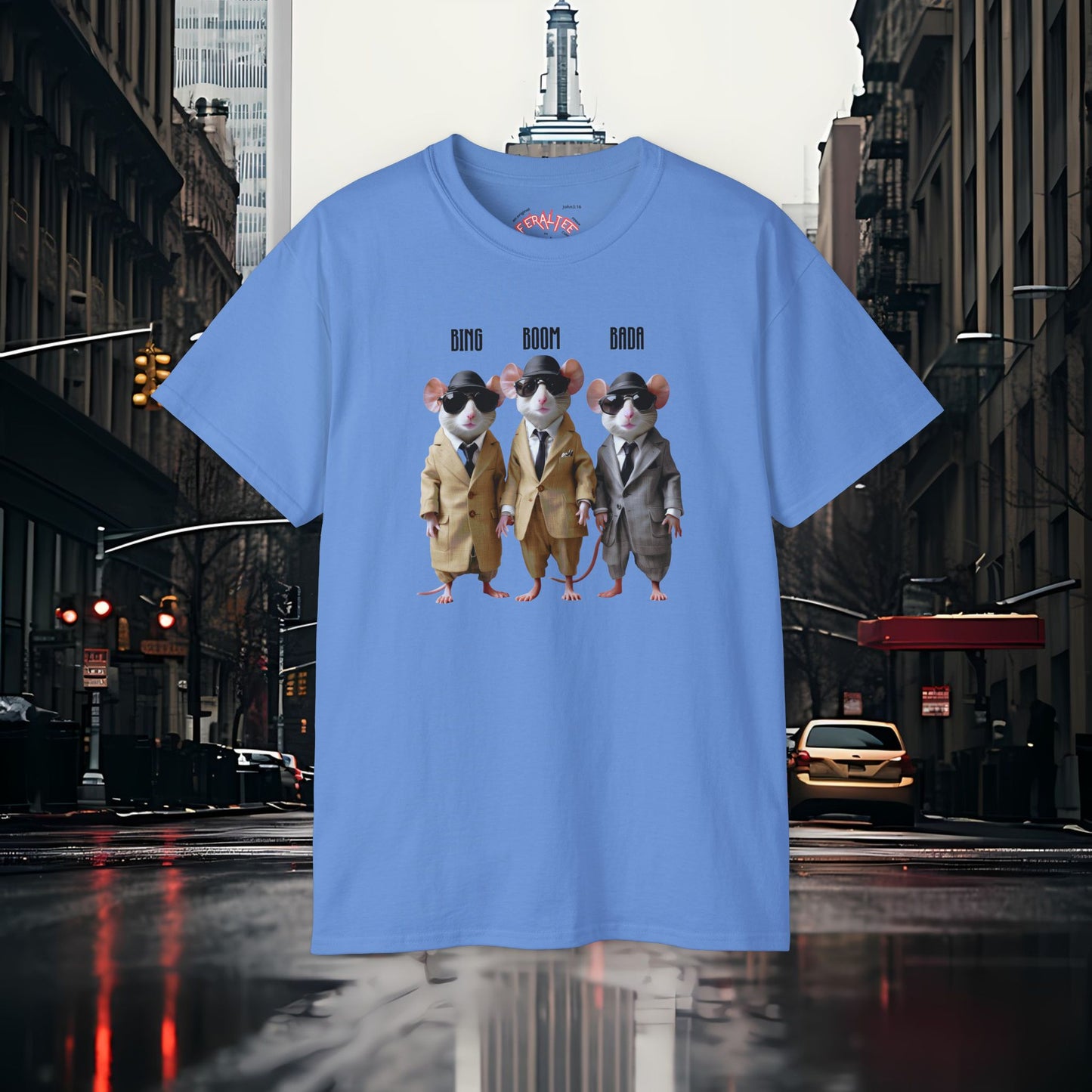 BADA BING- BADABOOM- Camiseta Unisex de Algodón Ultra Fino
