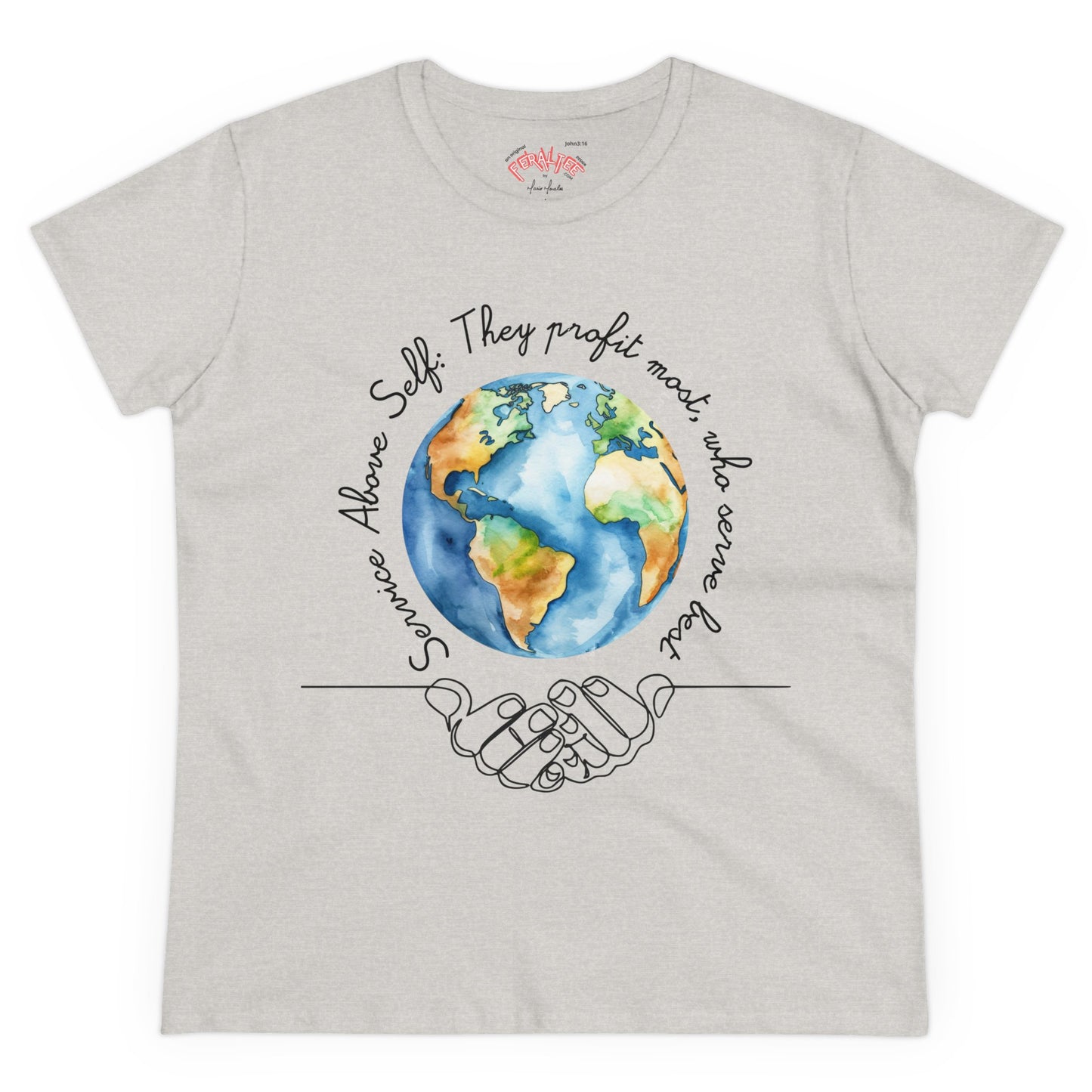 T-SHIRT WOMEN's Midweight Cotton Tee - Semi Fitted
