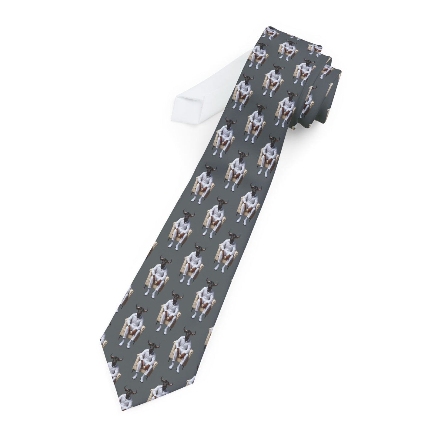 Corbata personalizada con diseño de TORO SENTADO