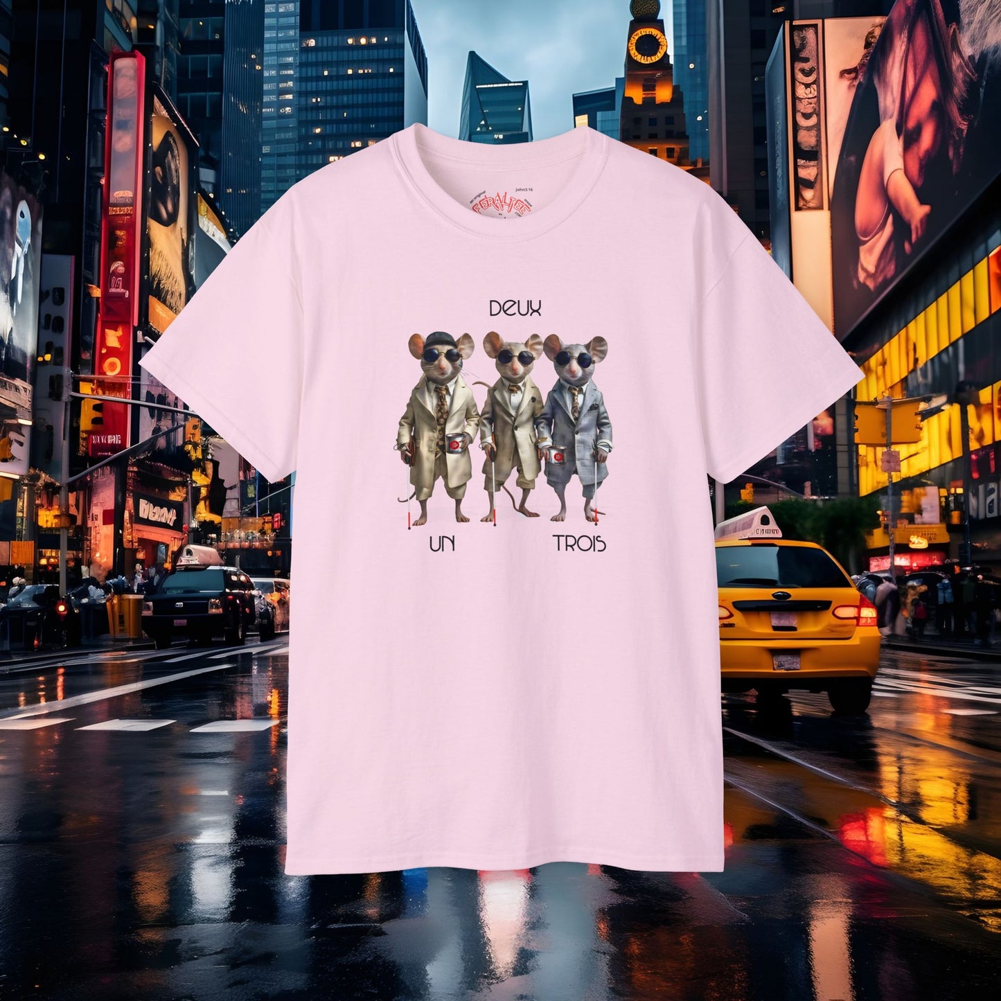 THREE BLIND MICE- Camiseta Unisex de Algodón Ultra Fino