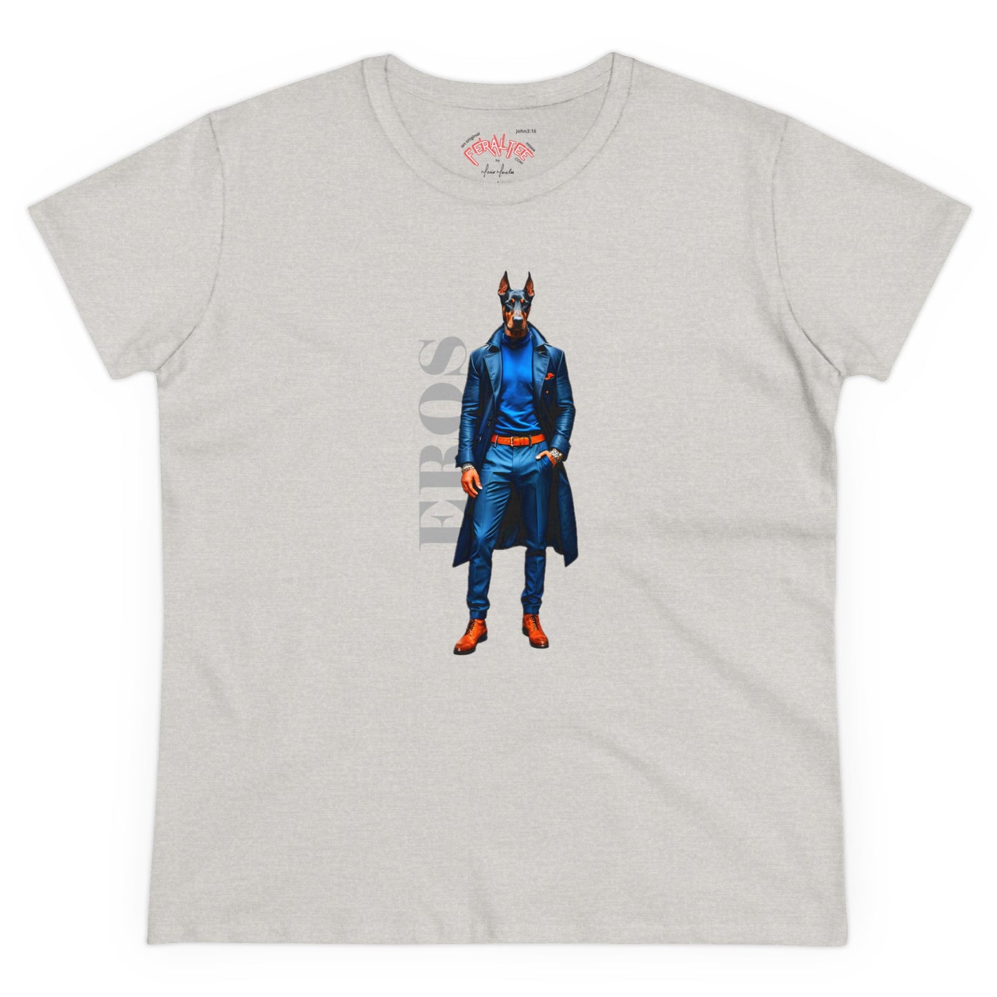 Camiseta de algodón de peso medio para mujer EROS