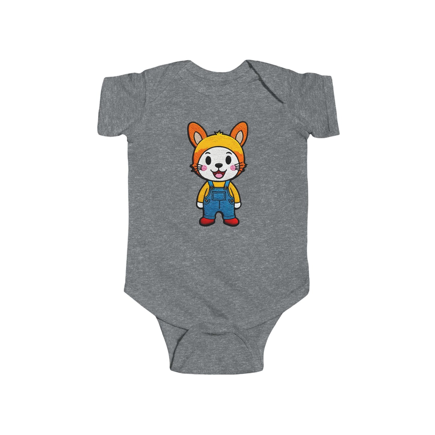 BUTTON Infant Fine Jersey Bodysuit NB: 0 - 24 mo