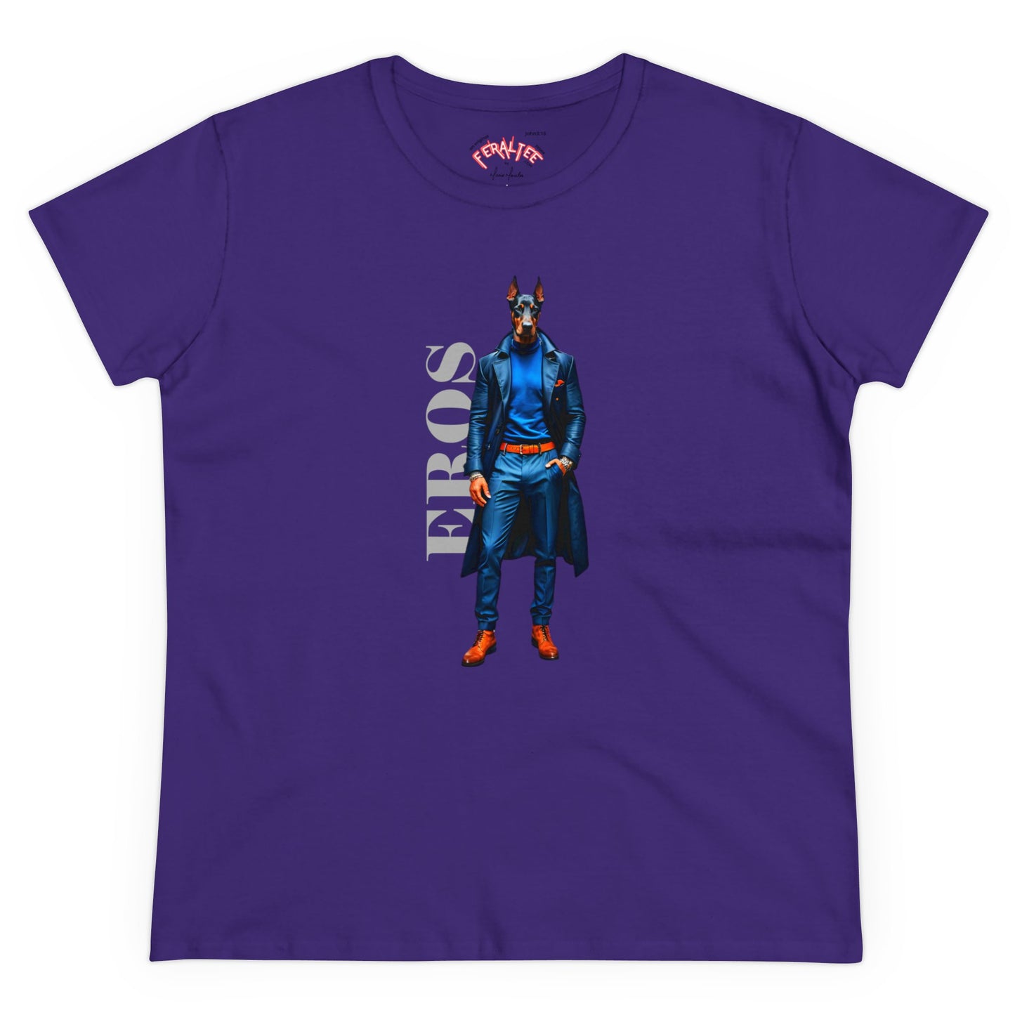 Camiseta de algodón de peso medio para mujer EROS