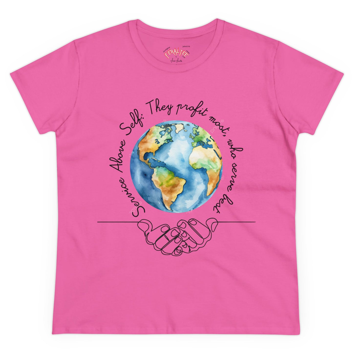 T-SHIRT WOMEN's Midweight Cotton Tee - Semi Fitted