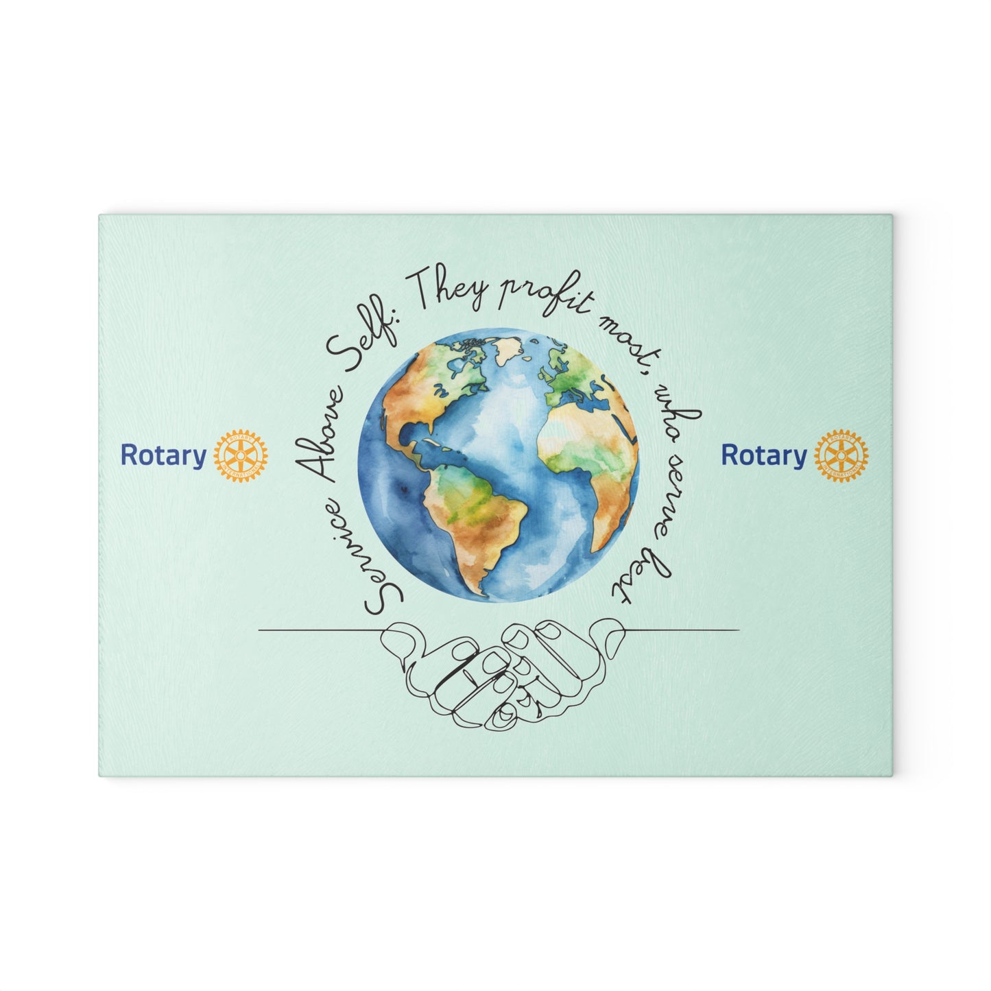 GLASS CUTTING BOARD- Inspirational Kitchen Decor