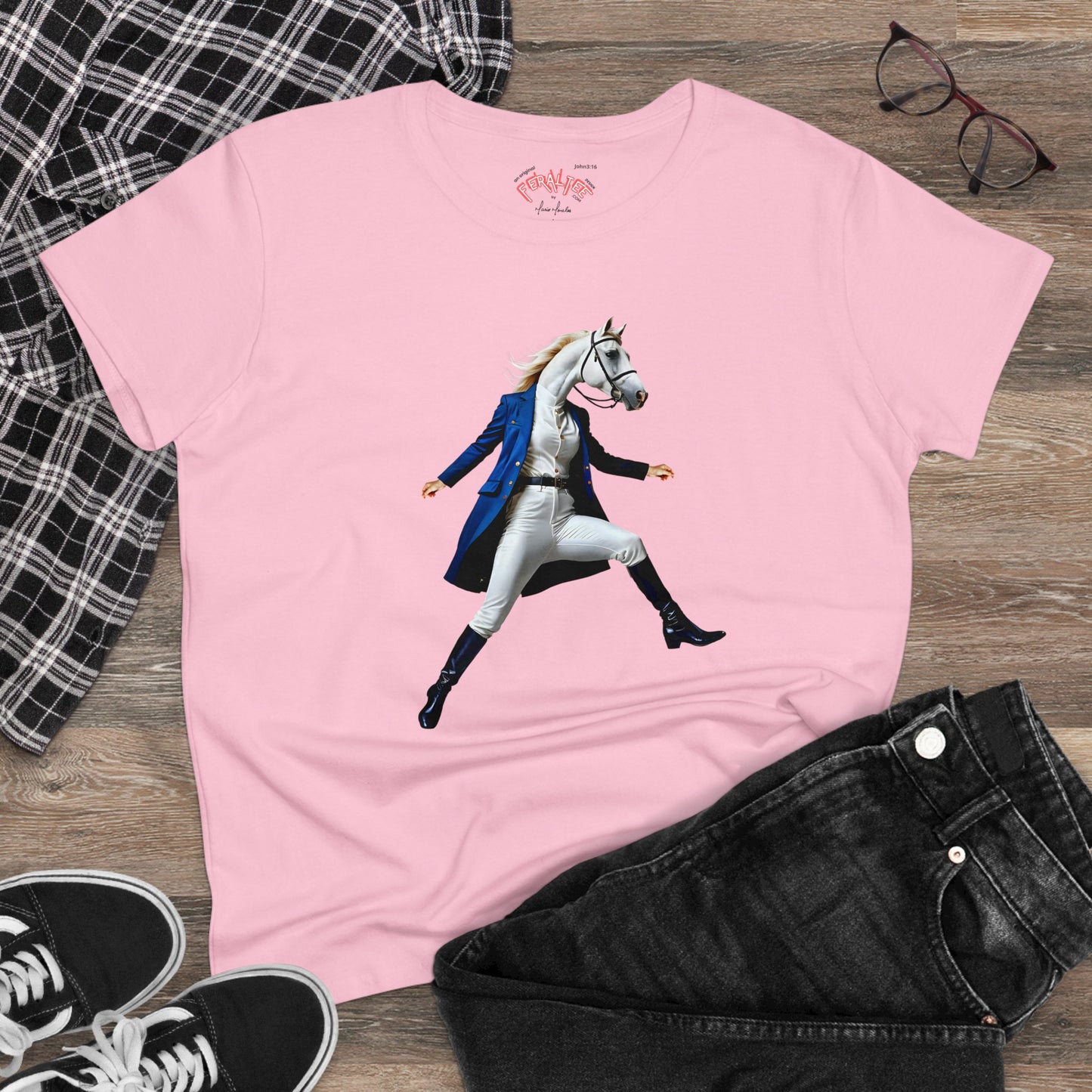 BELLE Women's Midweight Cotton Tee
