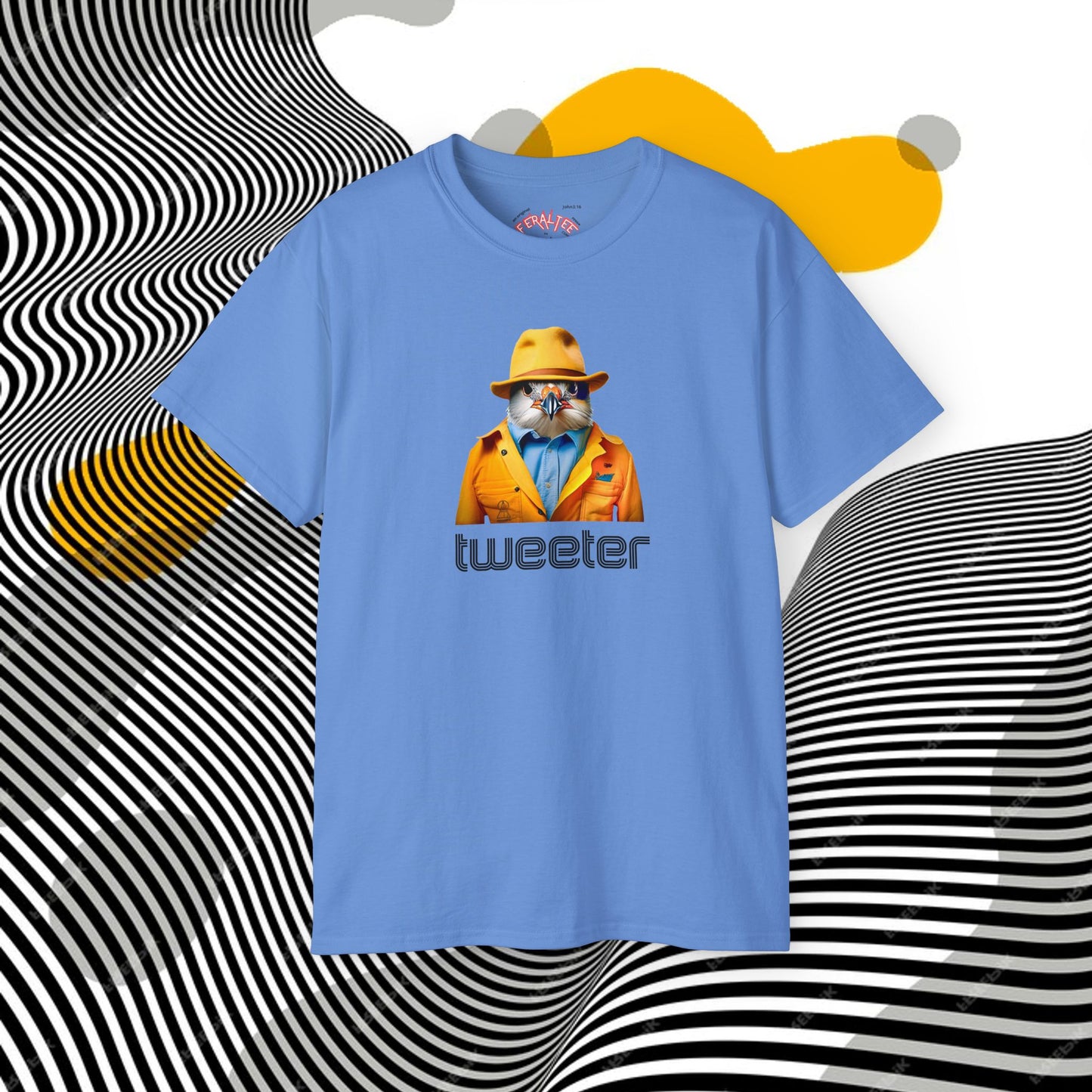 TWEETER- Camiseta Unisex de Algodón Ultra Fino