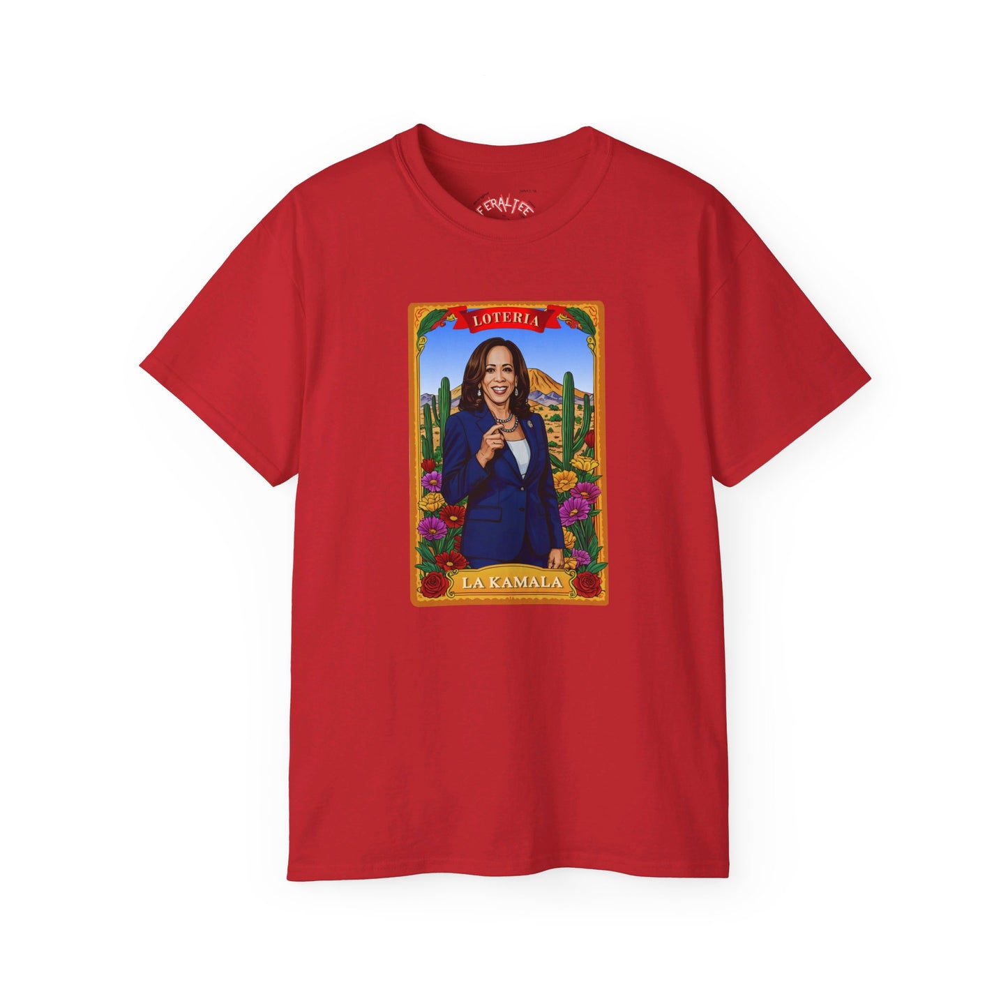 Camiseta unisex de algodón ultra fino con la tarjeta de lotería La KAMALA