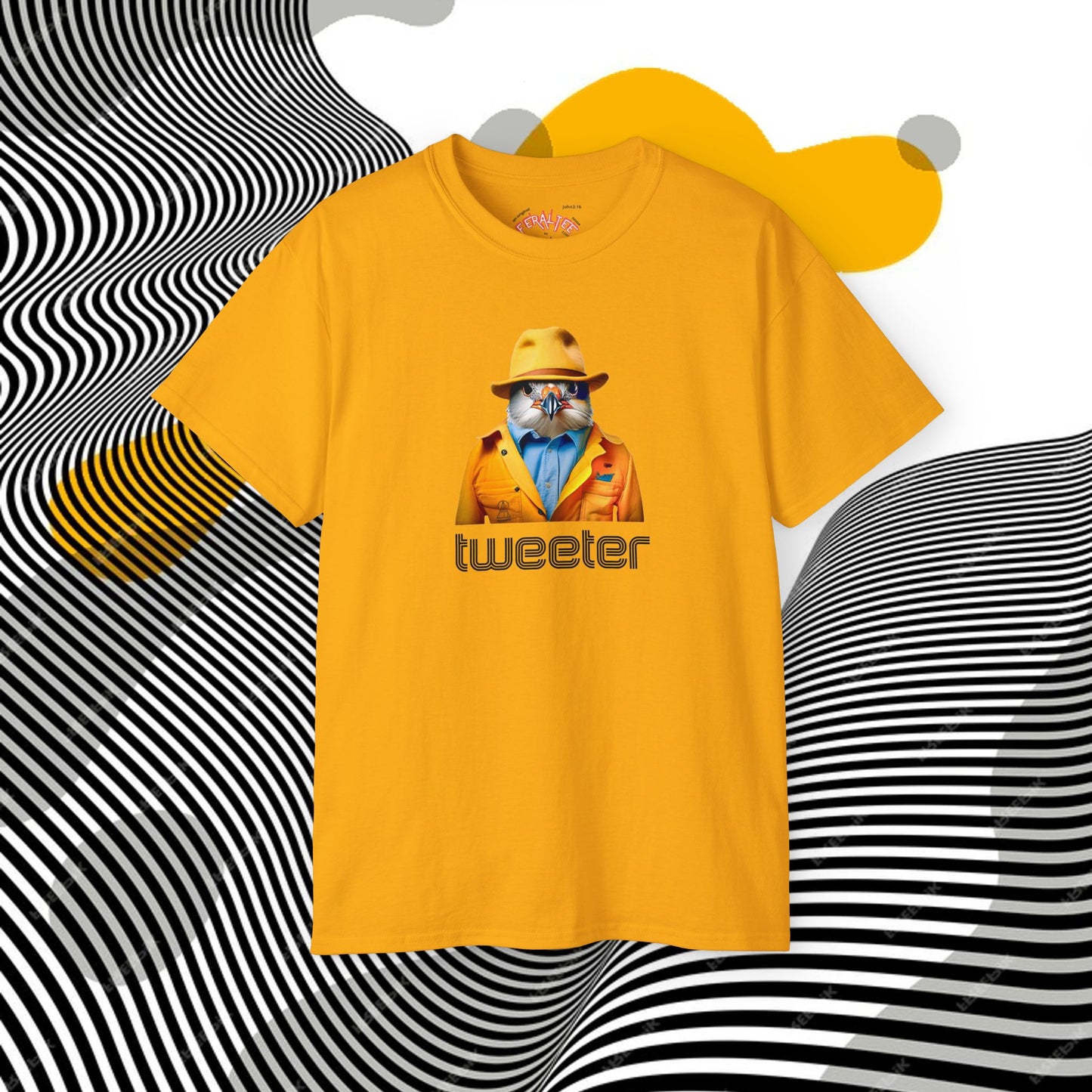 TWEETER- Camiseta Unisex de Algodón Ultra Fino