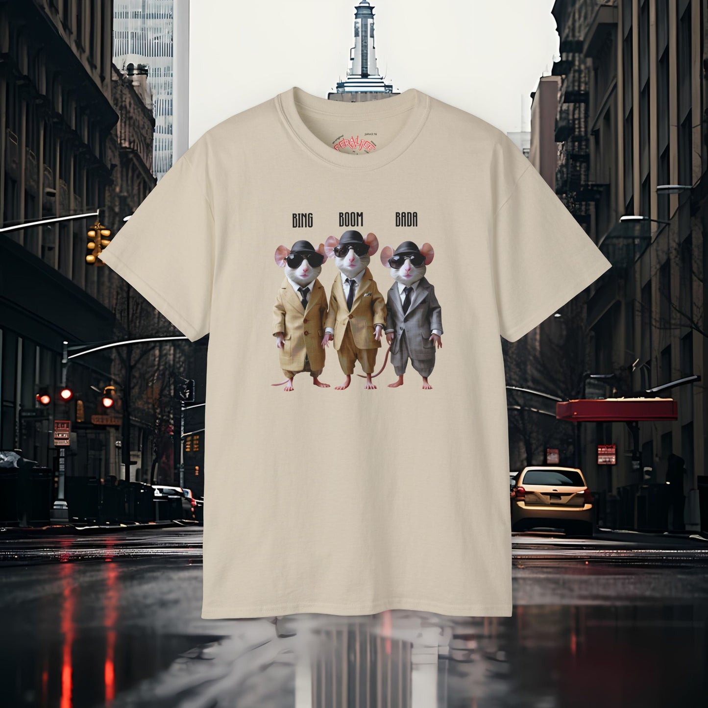 BADA BING- BADABOOM- Camiseta Unisex de Algodón Ultra Fino