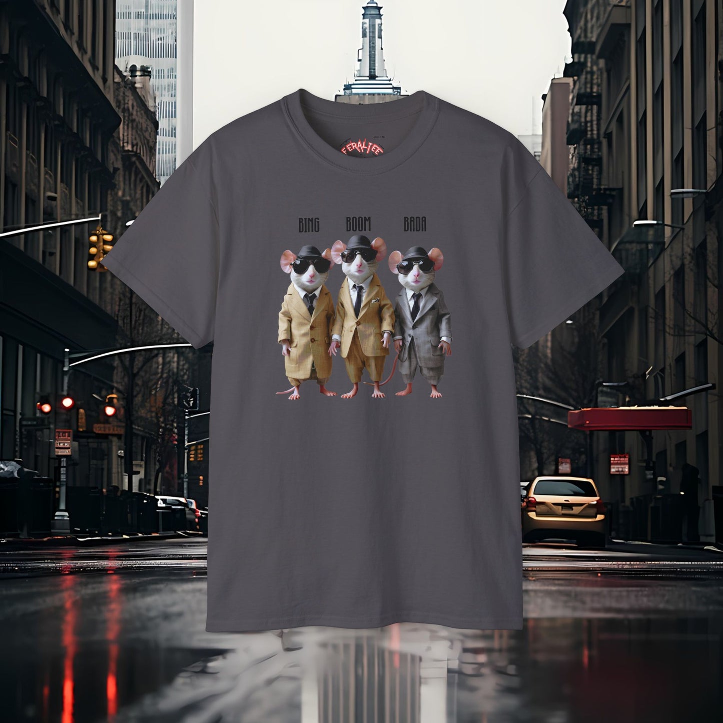 BADA BING- BADABOOM- Camiseta Unisex de Algodón Ultra Fino