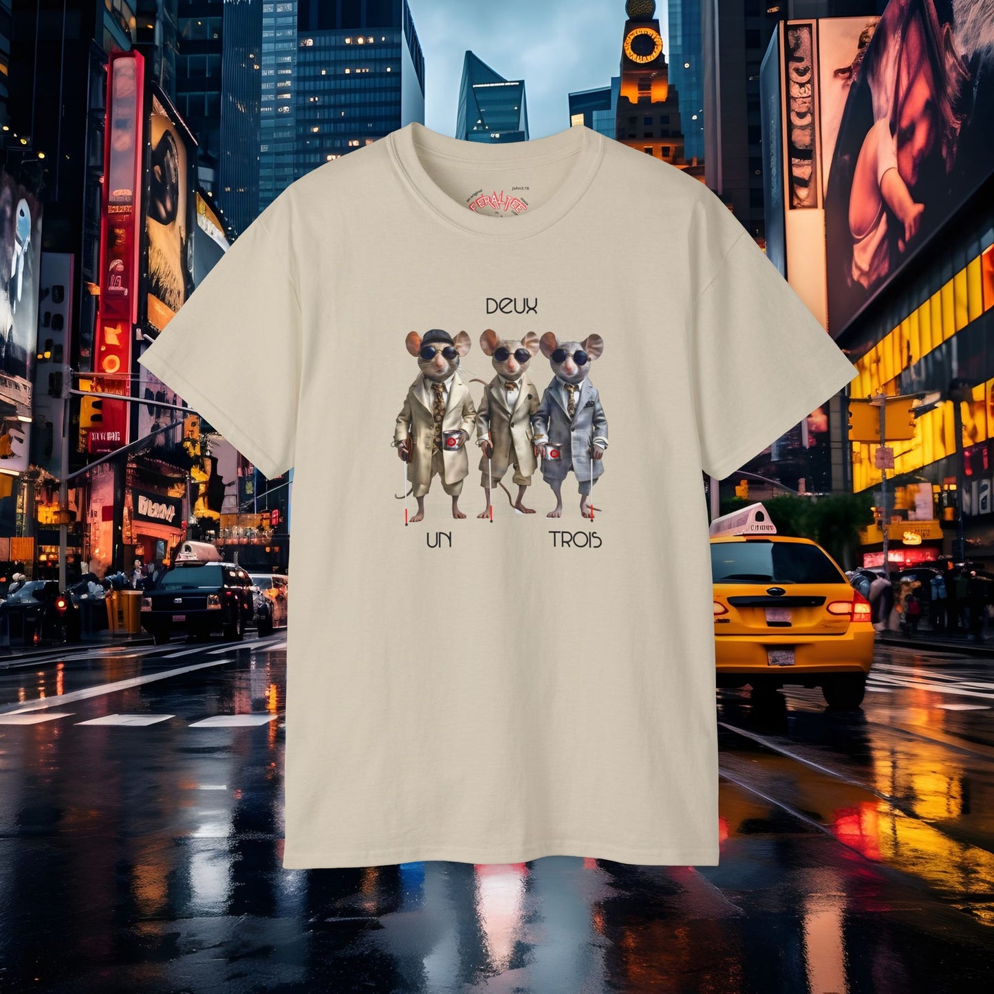 THREE BLIND MICE- Camiseta Unisex de Algodón Ultra Fino