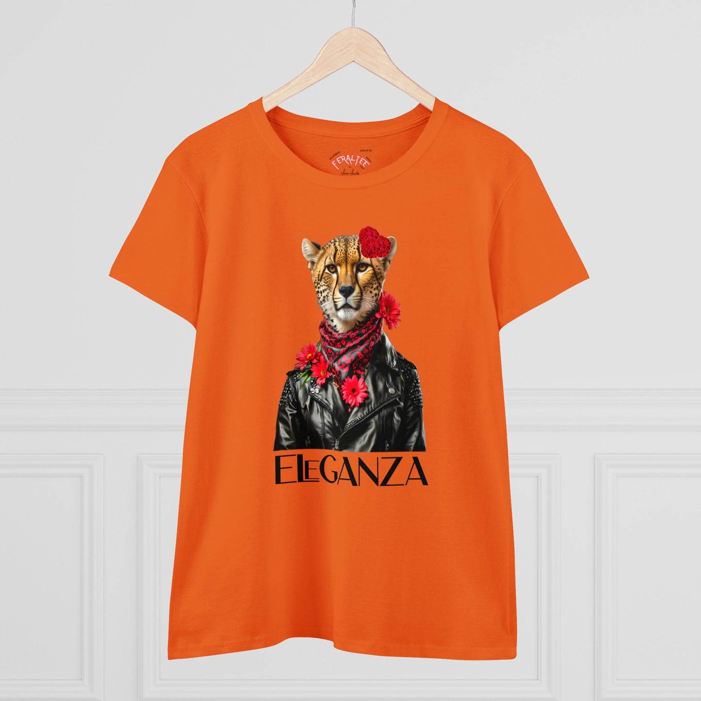 ELEGANZA Women's Midweight Cotton Tee