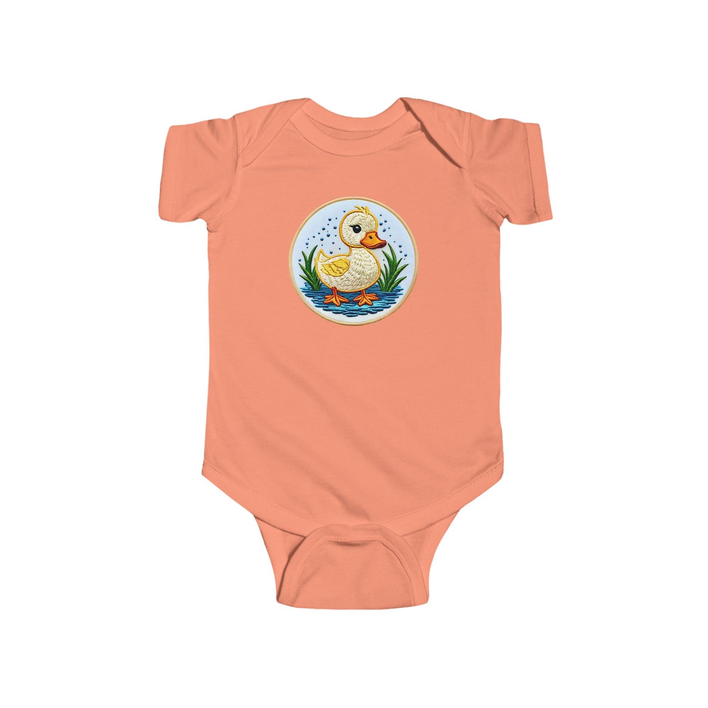DUCKY CAMEO Infant Fine Jersey Bodysuit NB: 0 - 24 mo