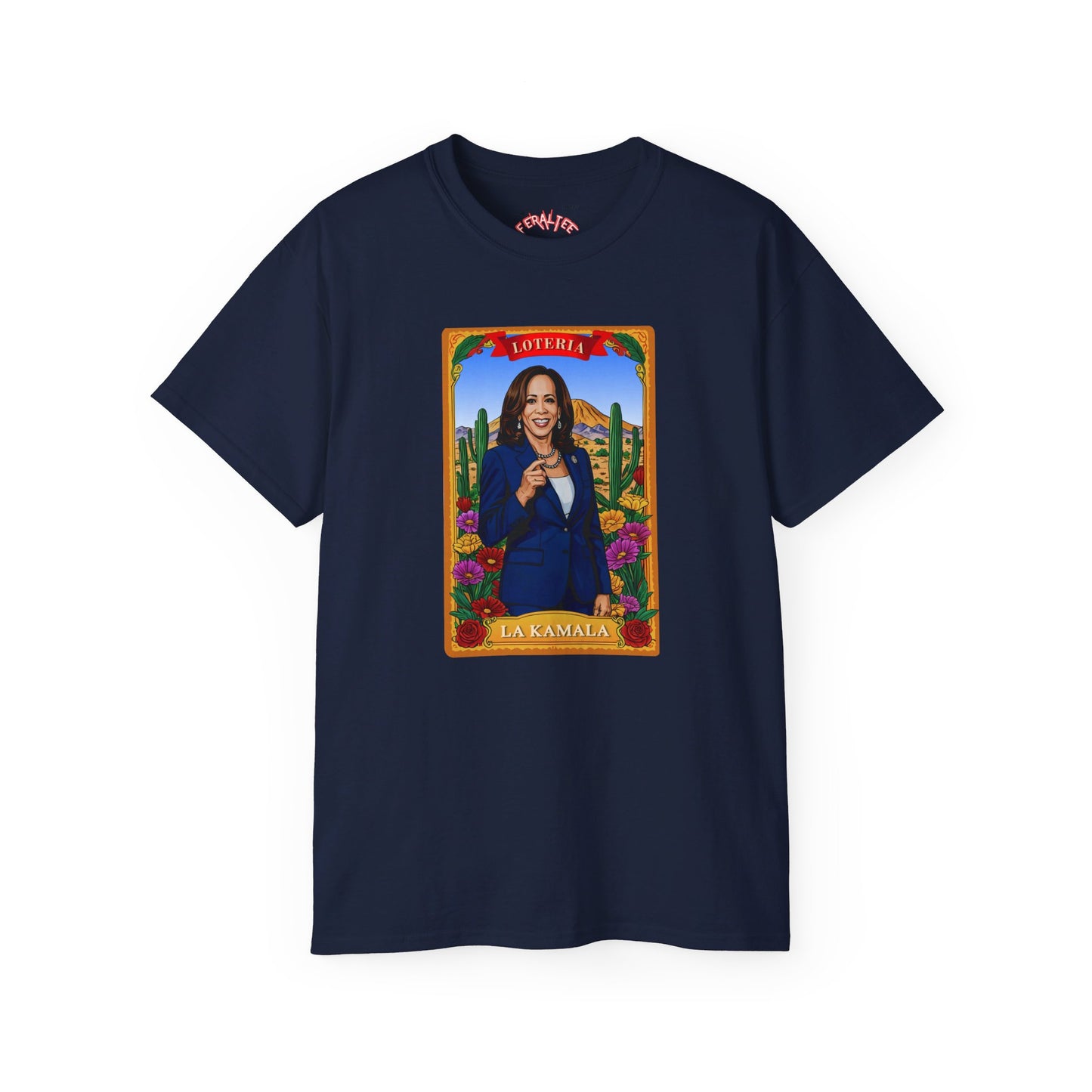 Camiseta unisex de algodón ultra fino con la tarjeta de lotería La KAMALA