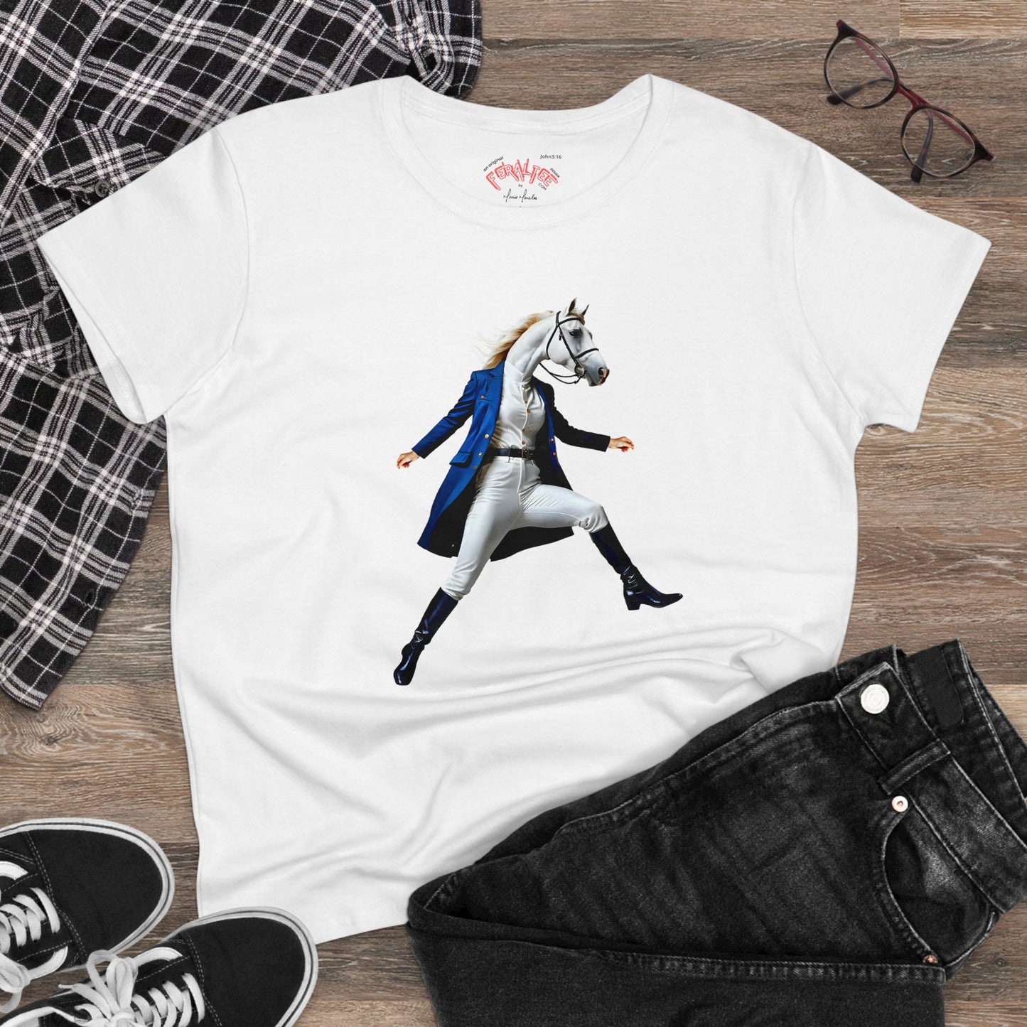 BELLE Women's Midweight Cotton Tee