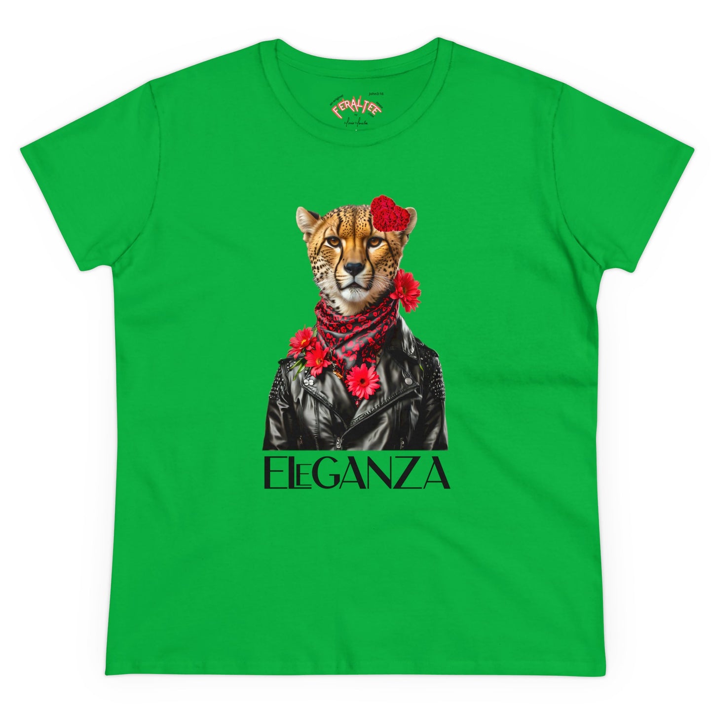 ELEGANZA Women's Midweight Cotton Tee