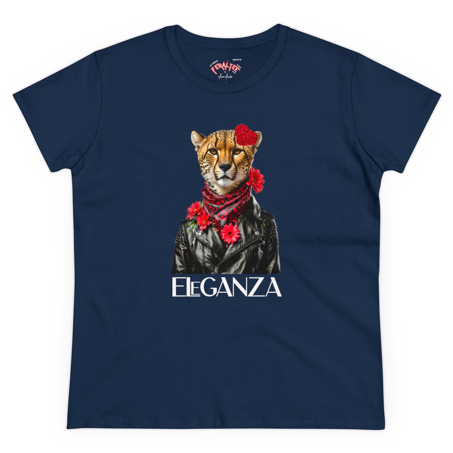 Camiseta de algodón de peso medio para mujer ELEGANZA 2