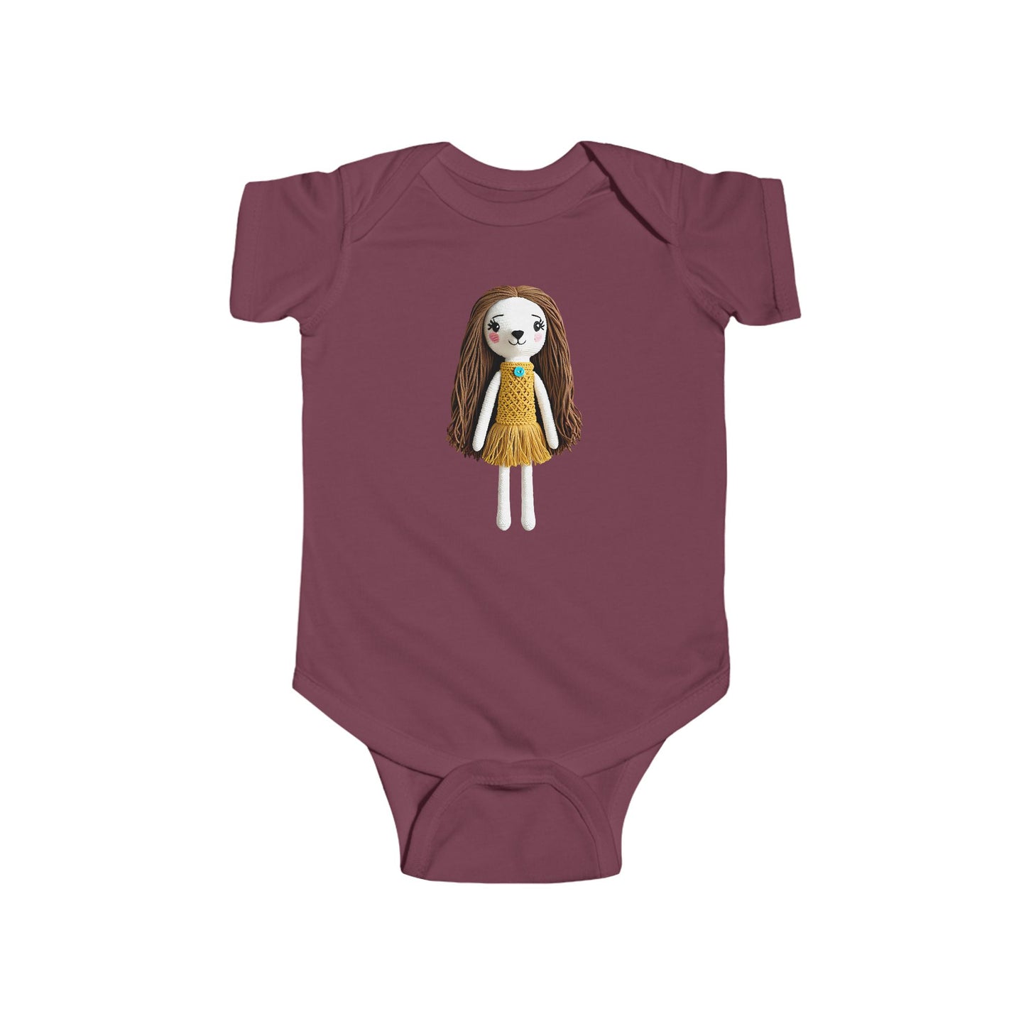 MOLLY Infant Fine Jersey Bodysuit NB: 0-24 mos