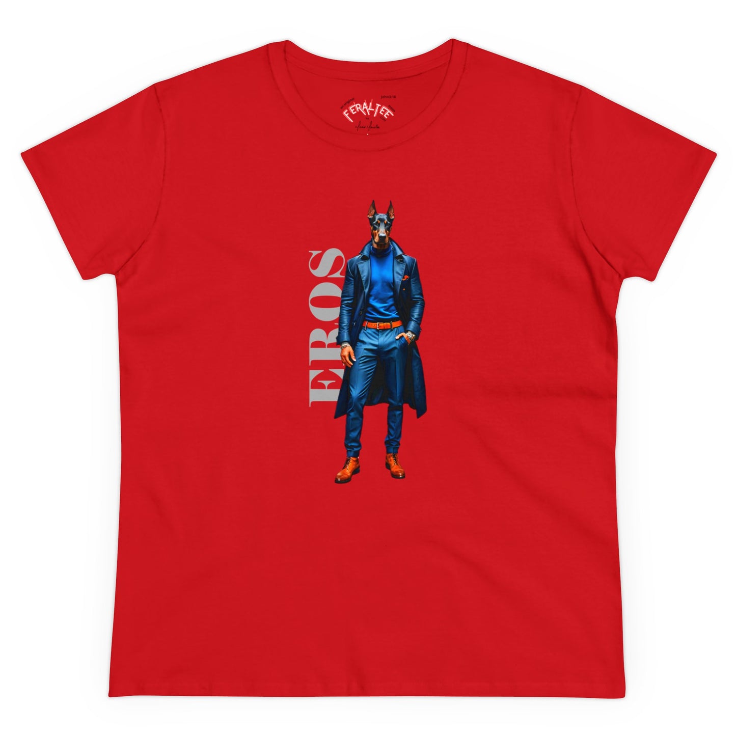 Camiseta de algodón de peso medio para mujer EROS