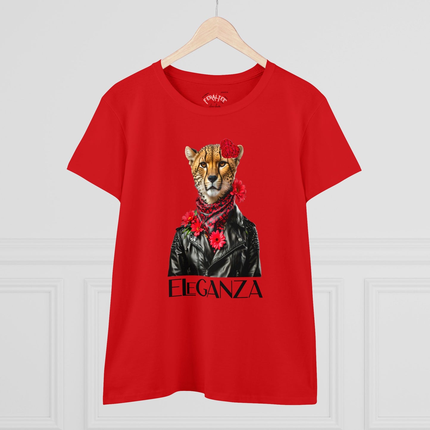 ELEGANZA Women's Midweight Cotton Tee
