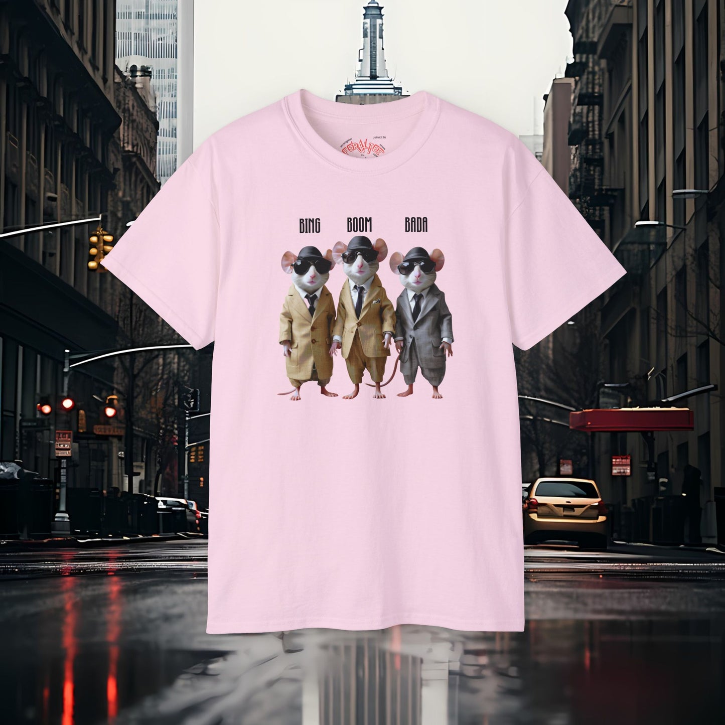 BADA BING- BADABOOM- Camiseta Unisex de Algodón Ultra Fino