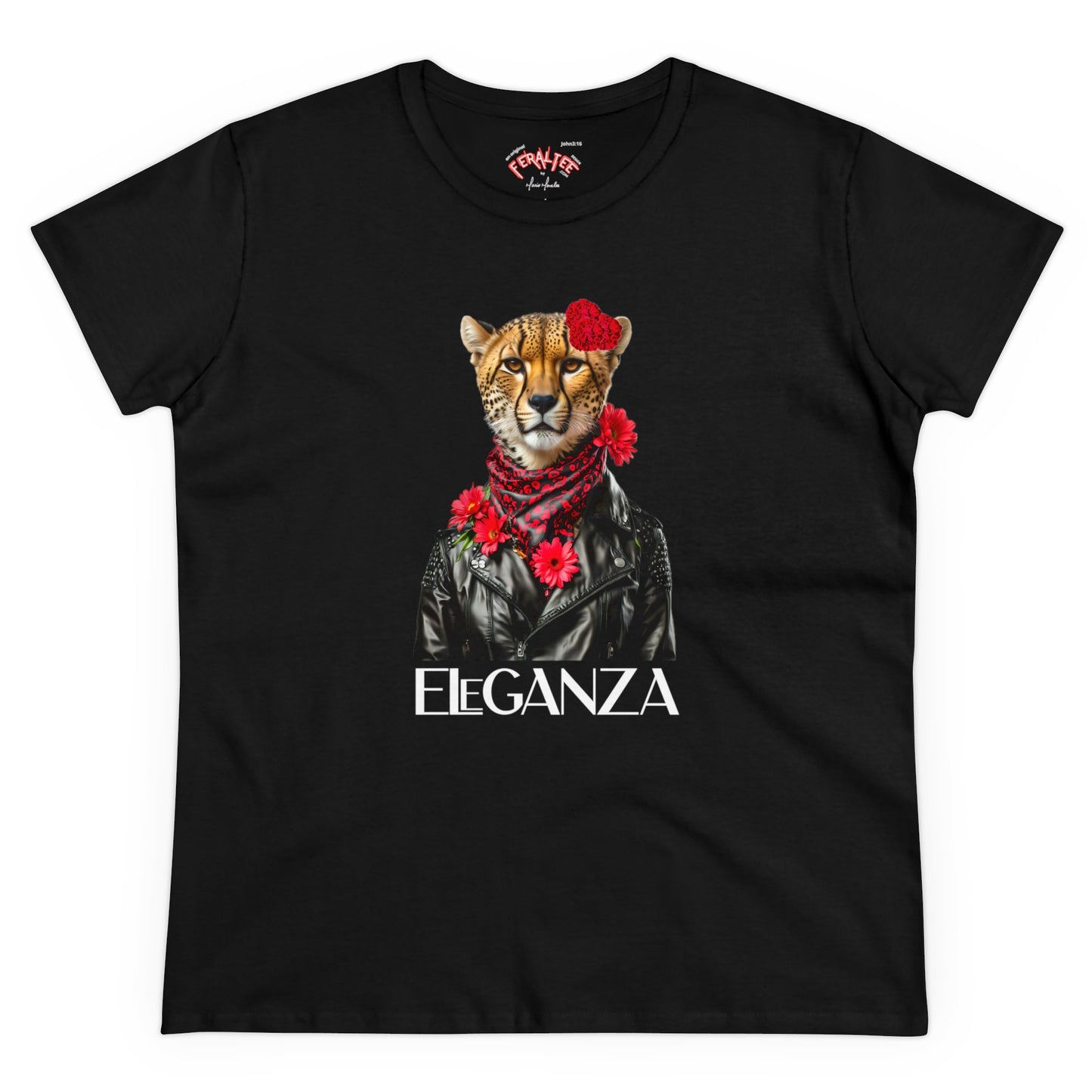 Camiseta de algodón de peso medio para mujer ELEGANZA 2