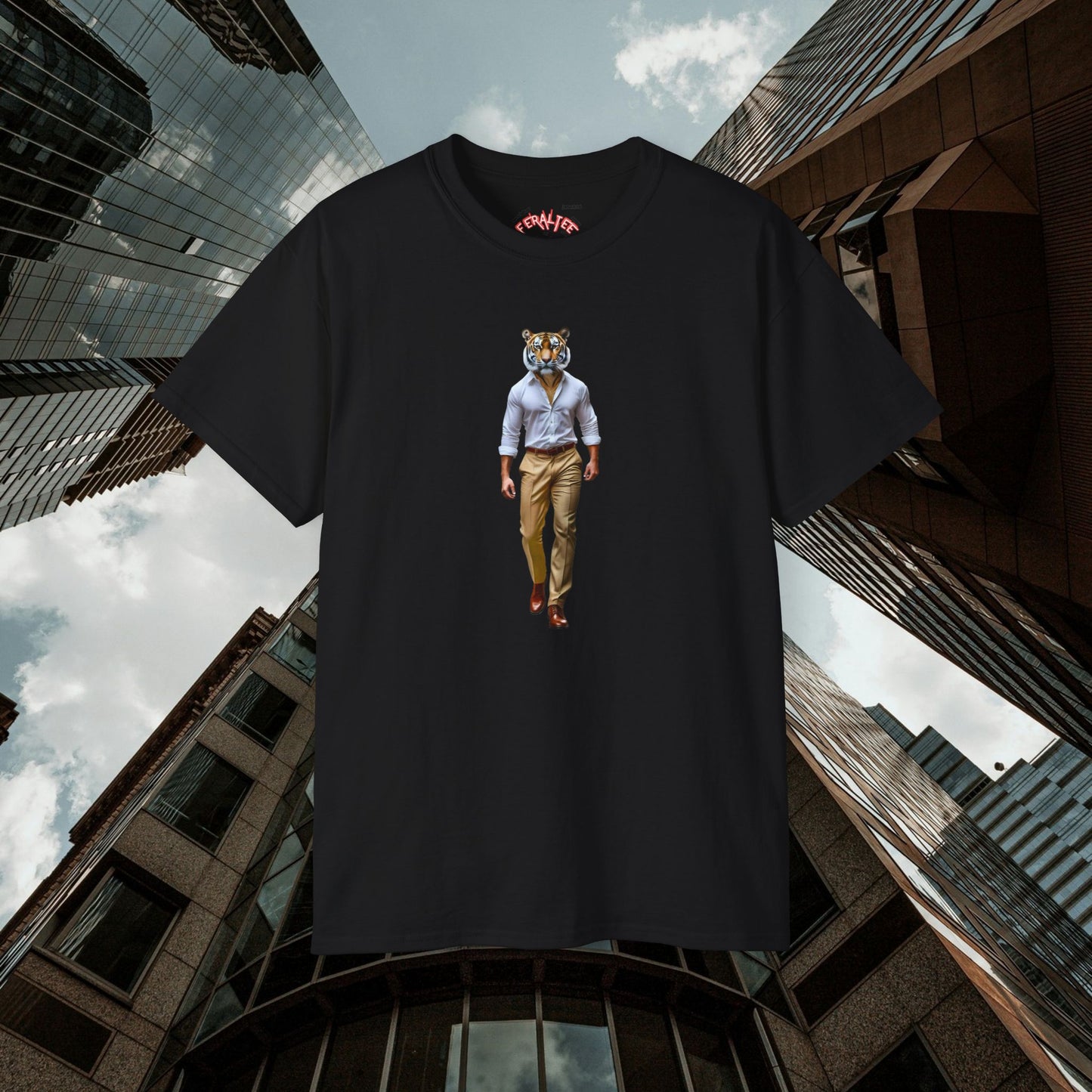 POUNCE- Camiseta Unisex de Algodón Ultrafino