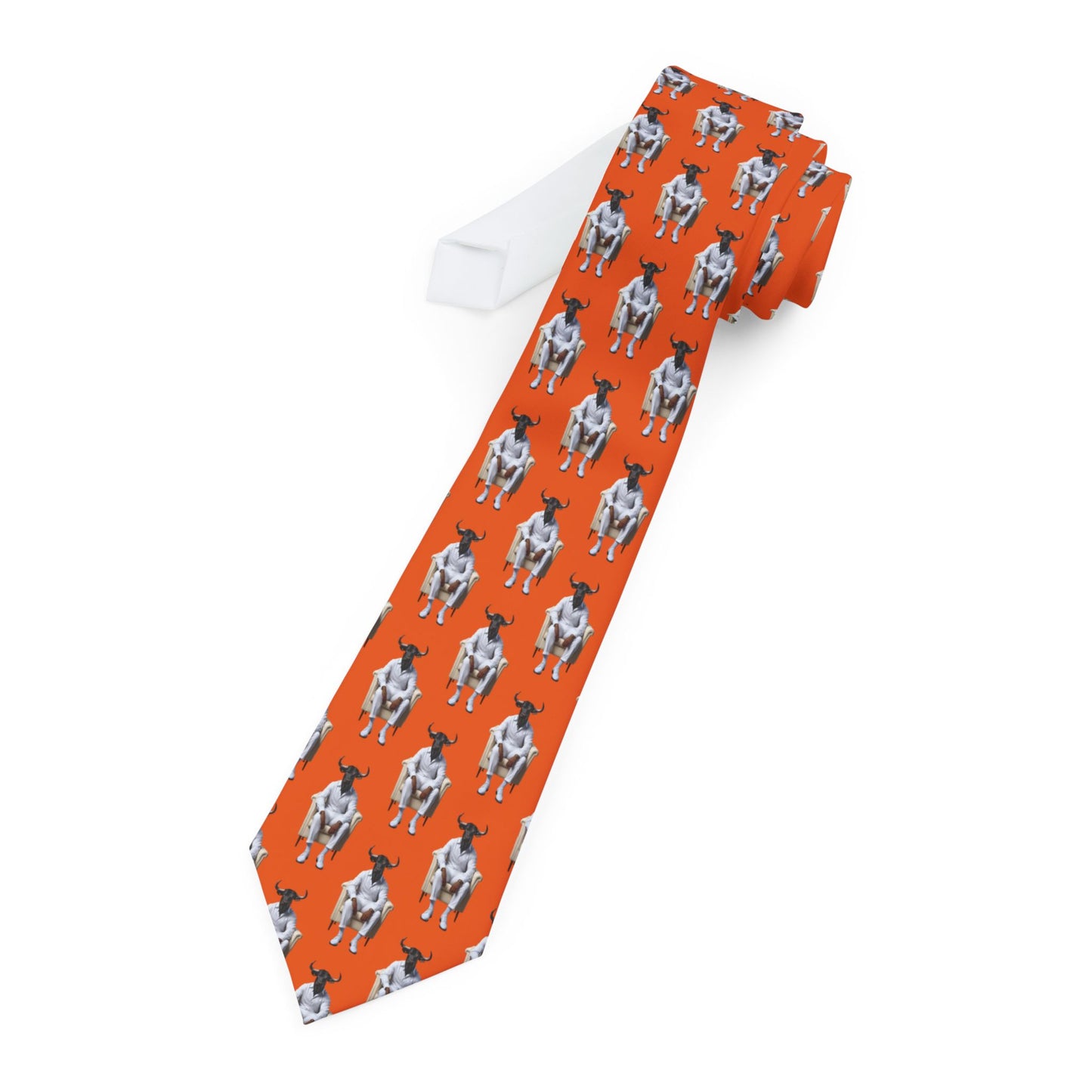 Corbata personalizada con diseño de TORO SENTADO