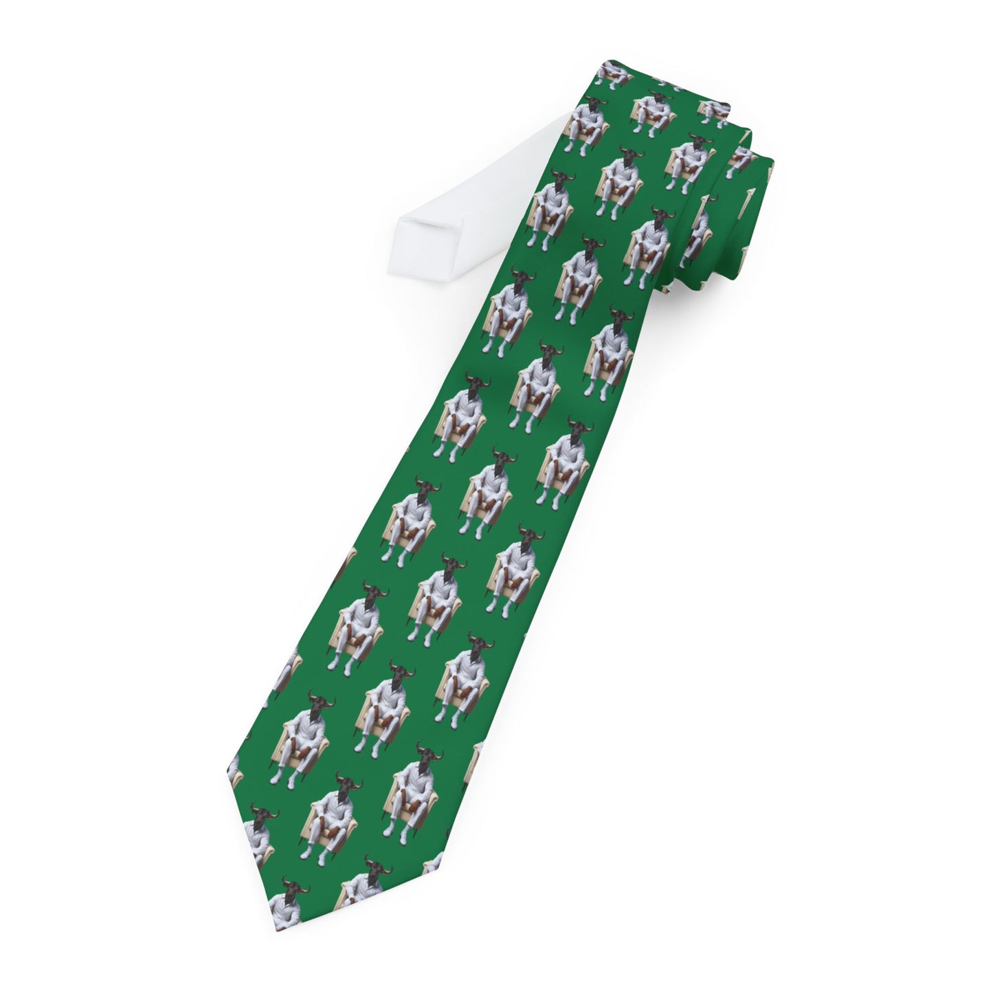 Corbata personalizada con diseño de TORO SENTADO
