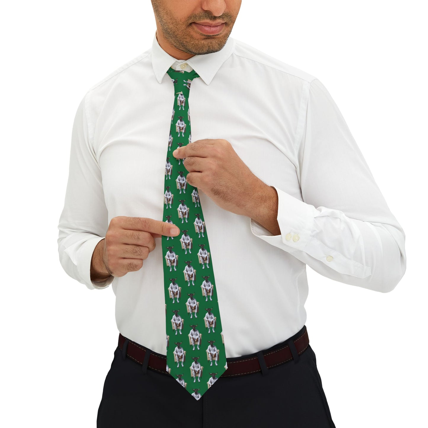 Corbata personalizada con diseño de TORO SENTADO